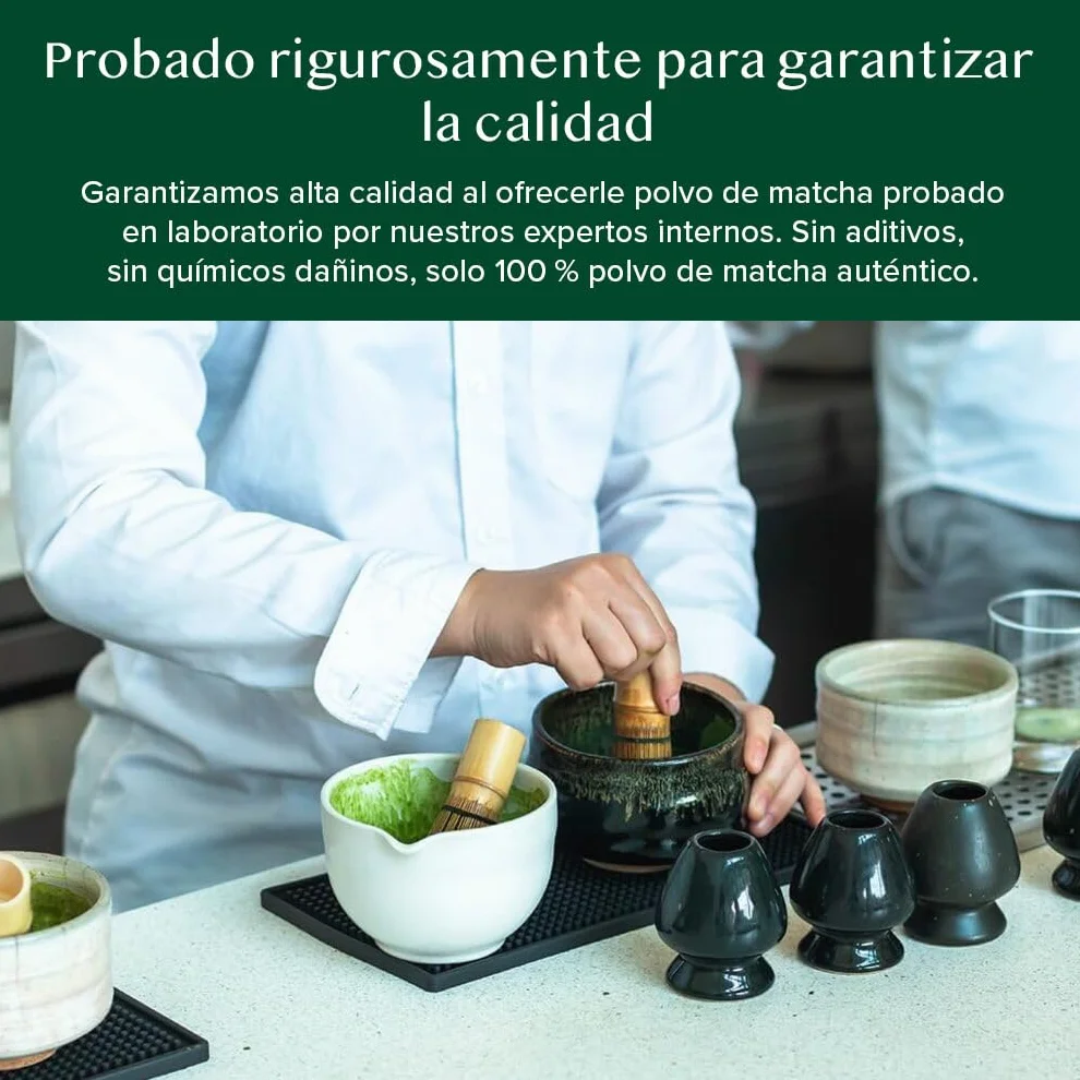 VAHDAM Polvo de Matcha Vainilla 100g-50 Tazas | Matcha Uji & Vainilla de Madagascar | 100% Natural | Té Verde Japonés Premium | Para Latte & Té