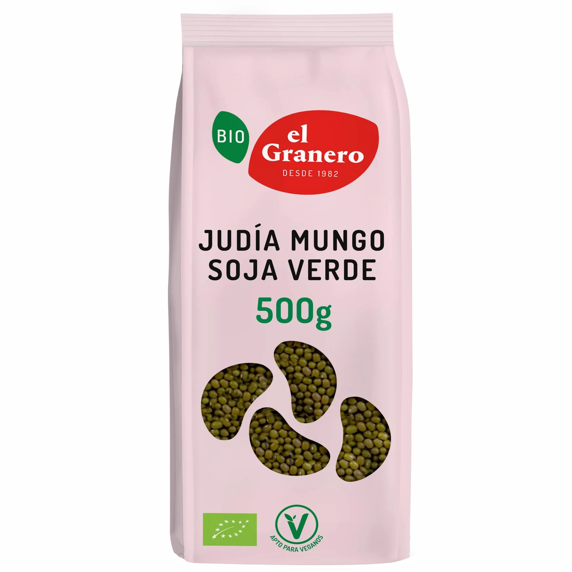 El Granero Integral Judía Mungo Ecológica Bio 500 g - Legumbres Ecológicas Ricas en Proteína Vegetal y Fibra - Fácil Digestión - Fuente de Energía Natural - Aptas para Veganos
