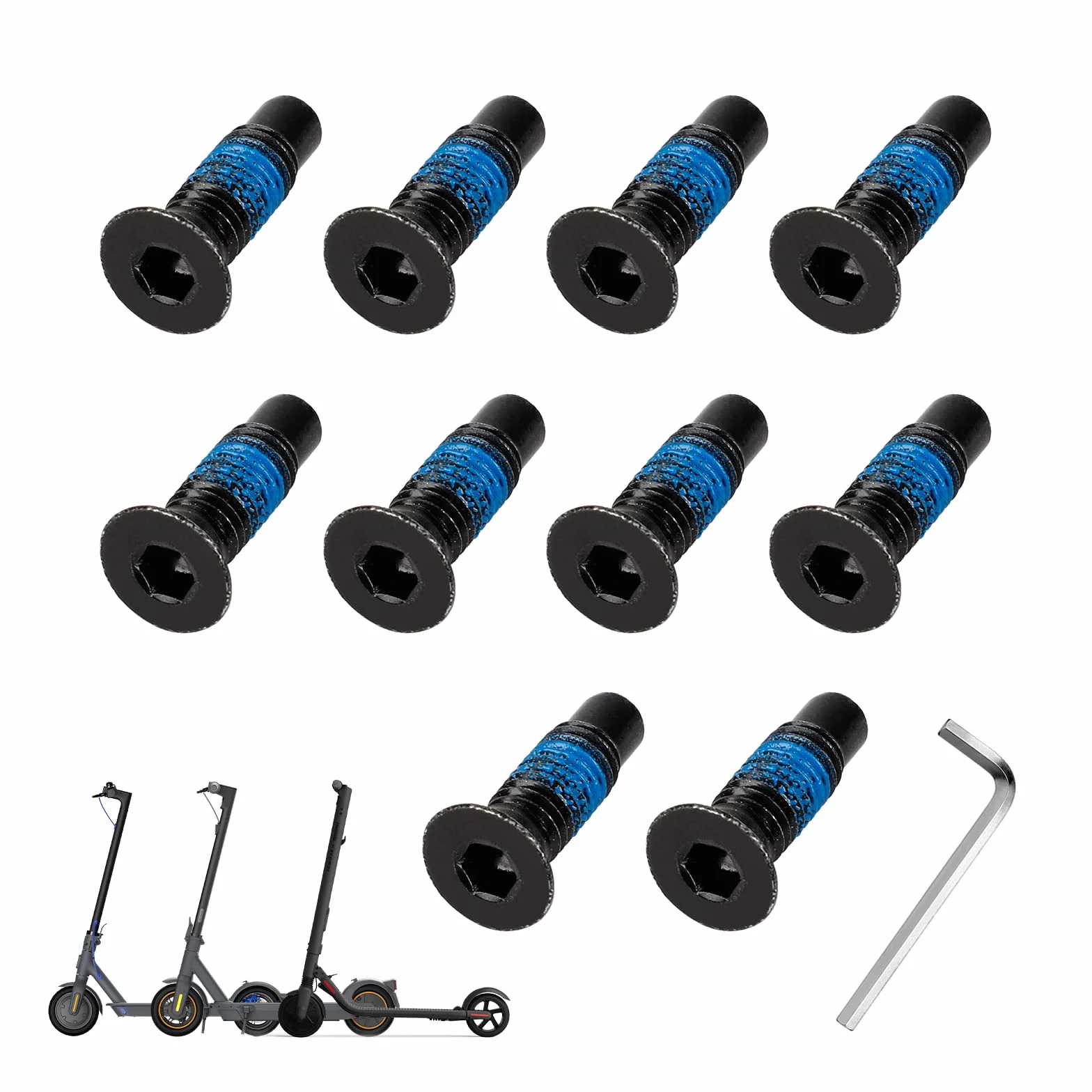 Accesorios de tornillo de cabeza de frente para patinete Xiaomi M365 1s Pro Mi3 Ninebot Max G30 ES Series F Series