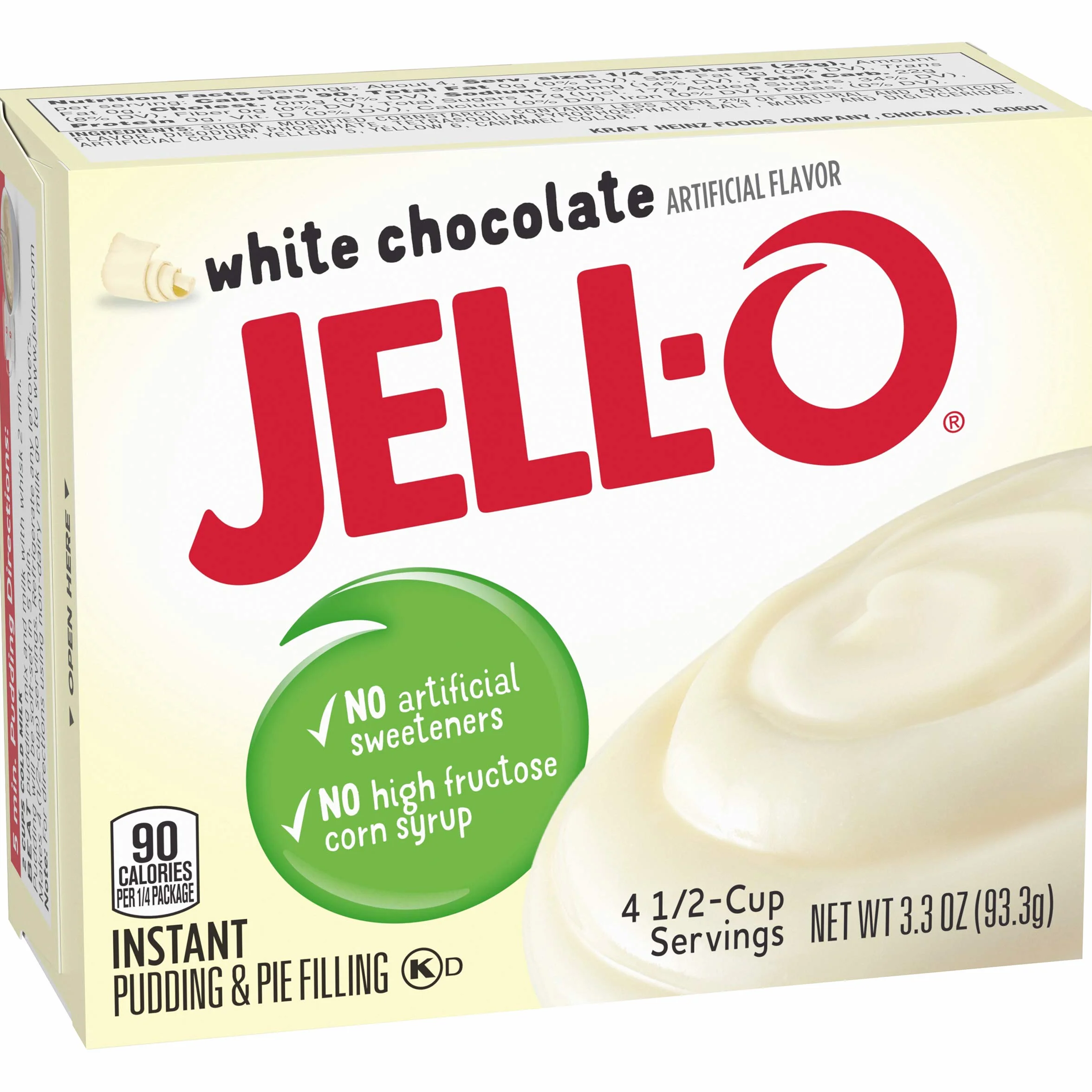 Jell-O Instant Pudding and Pie Filling White Chocolate 3.3-Ounce Pack of 6