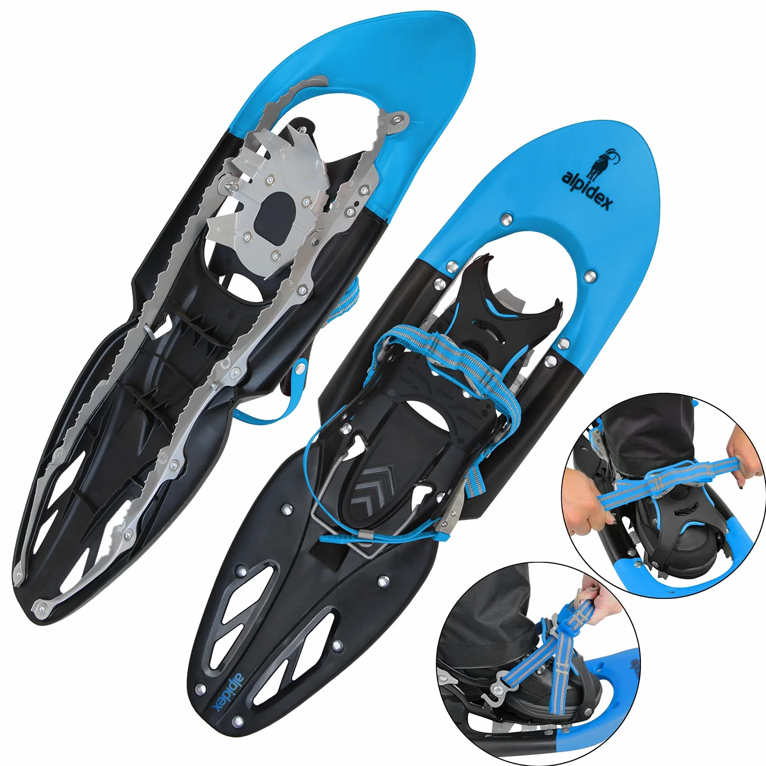 ALPIDEX Raquetas Nieve Luengo Adulto 38-46 Bolsa Transporte