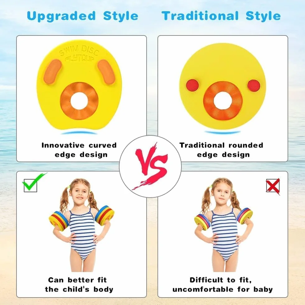 Manguitos Evolutivos Discos para Bebés y Niños - Manguitos de Natación Ajustables de Goma Eva