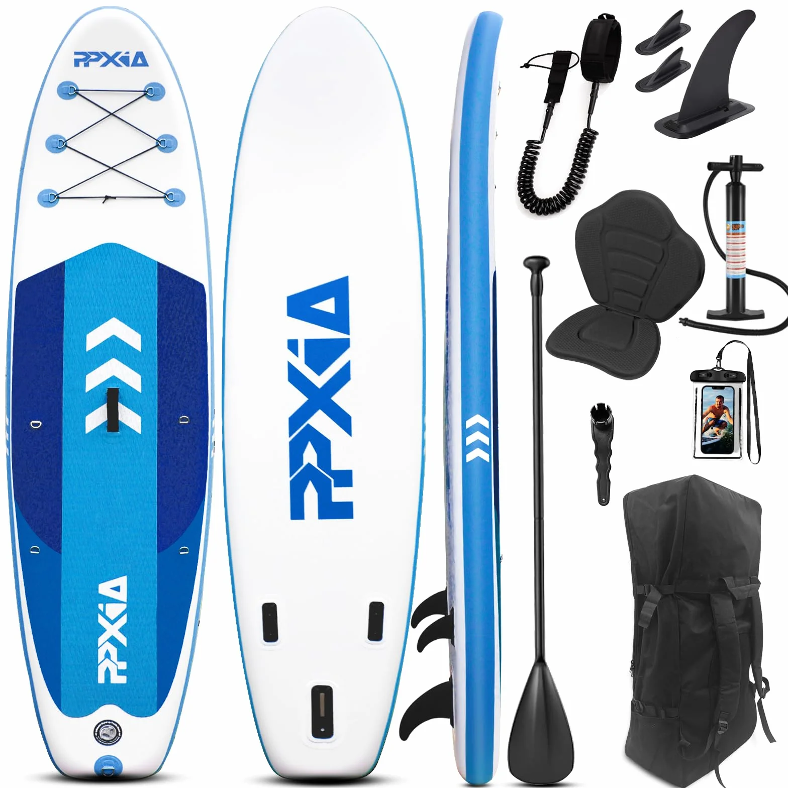 Tabla Paddle Surf Hinchable 320x82x15cm 200KG Stand Up Paddle Set Estable para Niños y Adultos