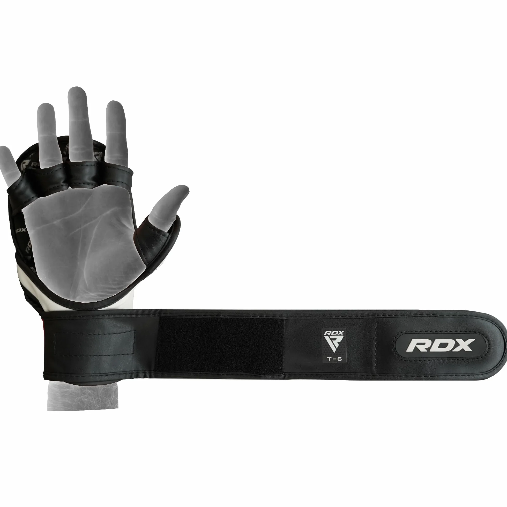RDX Guantes de combate para artes marciales, muay thai, MMA, kickboxing, palma abierta ventilada