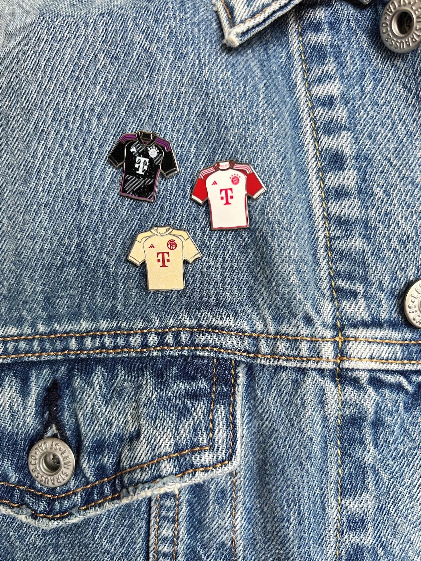 FC Bayern München Pin Maillot 3-Set