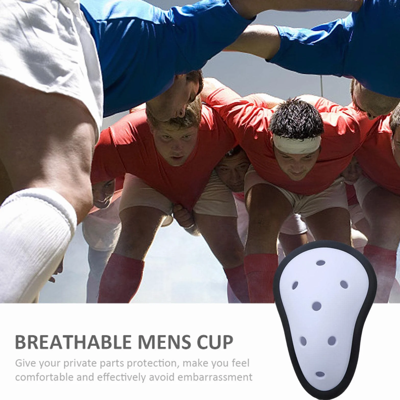 Protector de entrepierna de fútbol transpirable para niños y hombres, taekwondo, boxeo