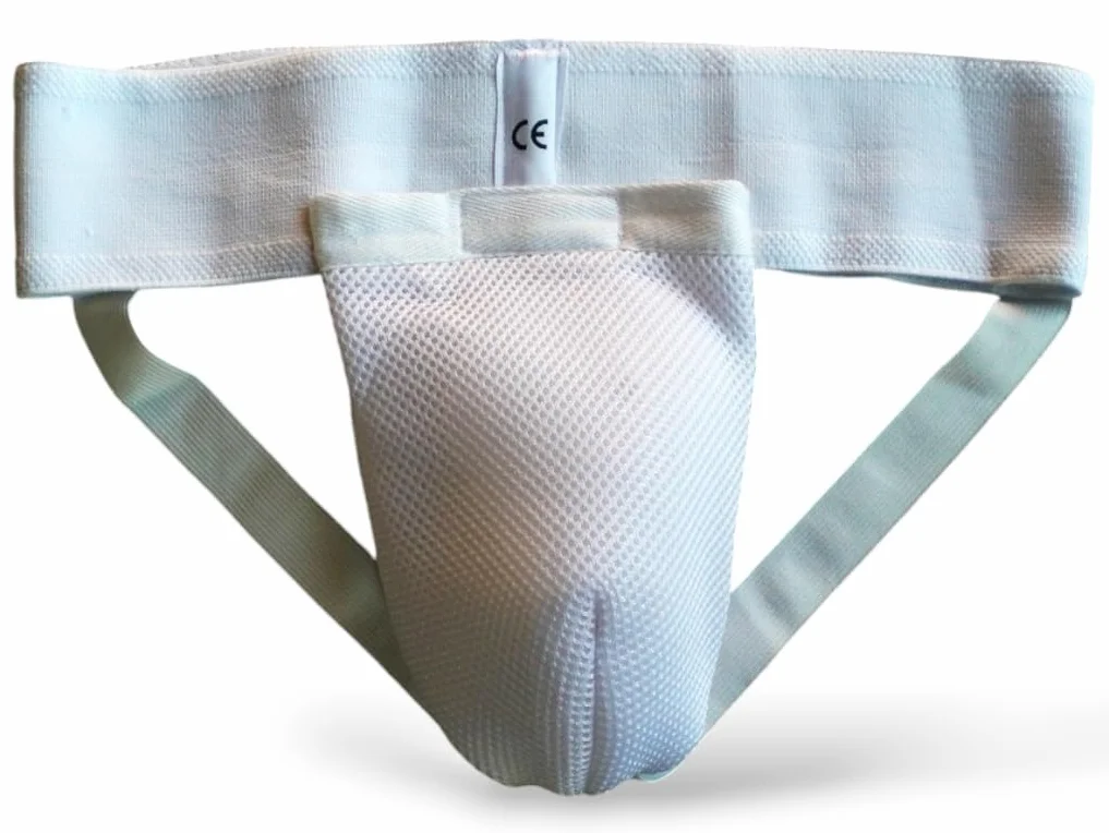 mmasport Suspensorio para Hombre de Algodón con Concha Genital Extraíble CE