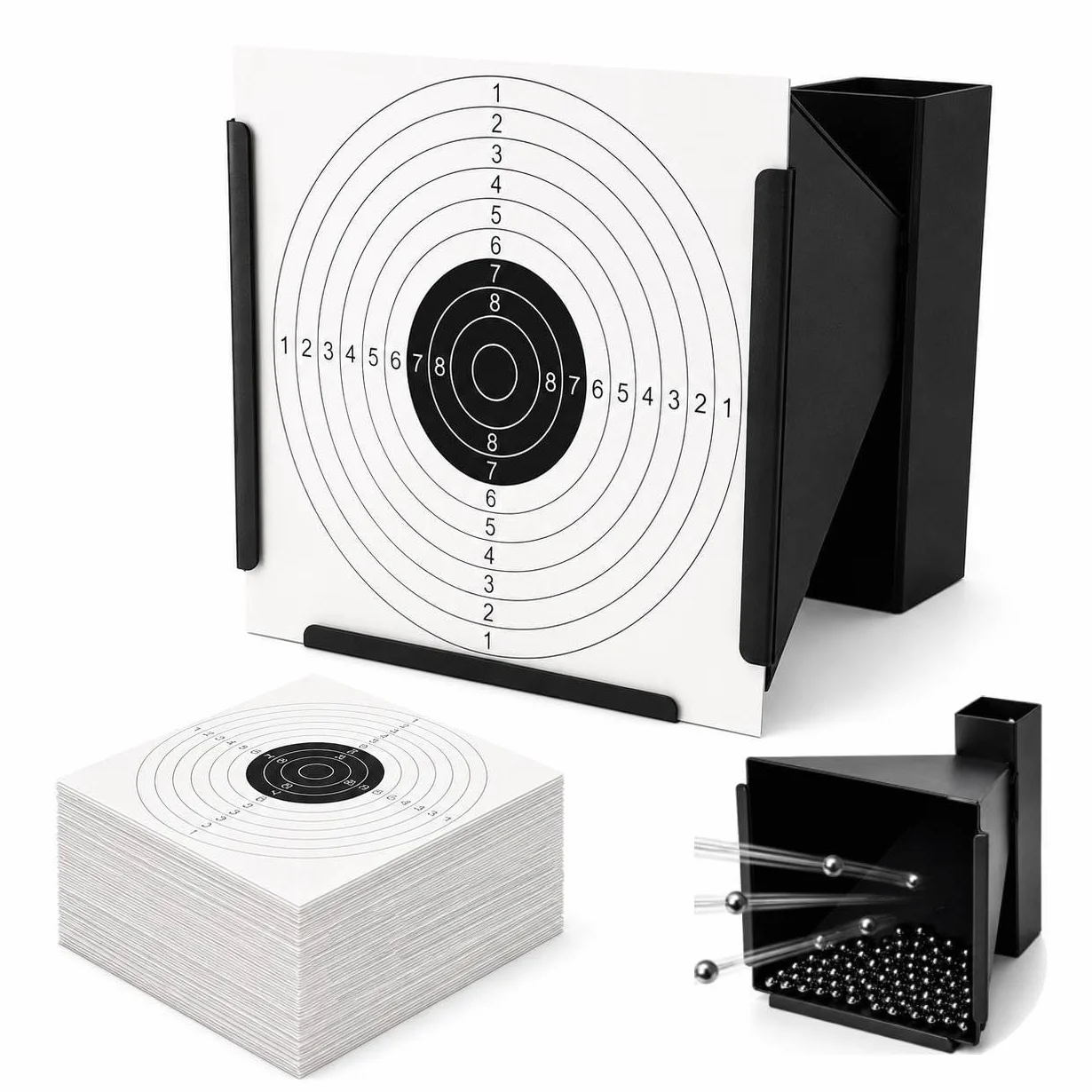 Dianas de Acero 14x14 cm para Airsoft y Airgun