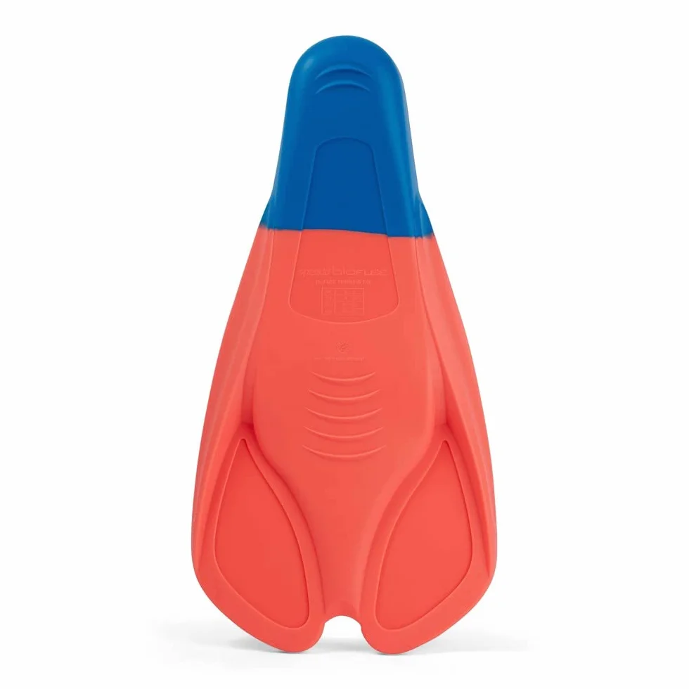 Speedo Biofuse TF Aletas de natación Unisex Adulto Naranja Azul 4-5