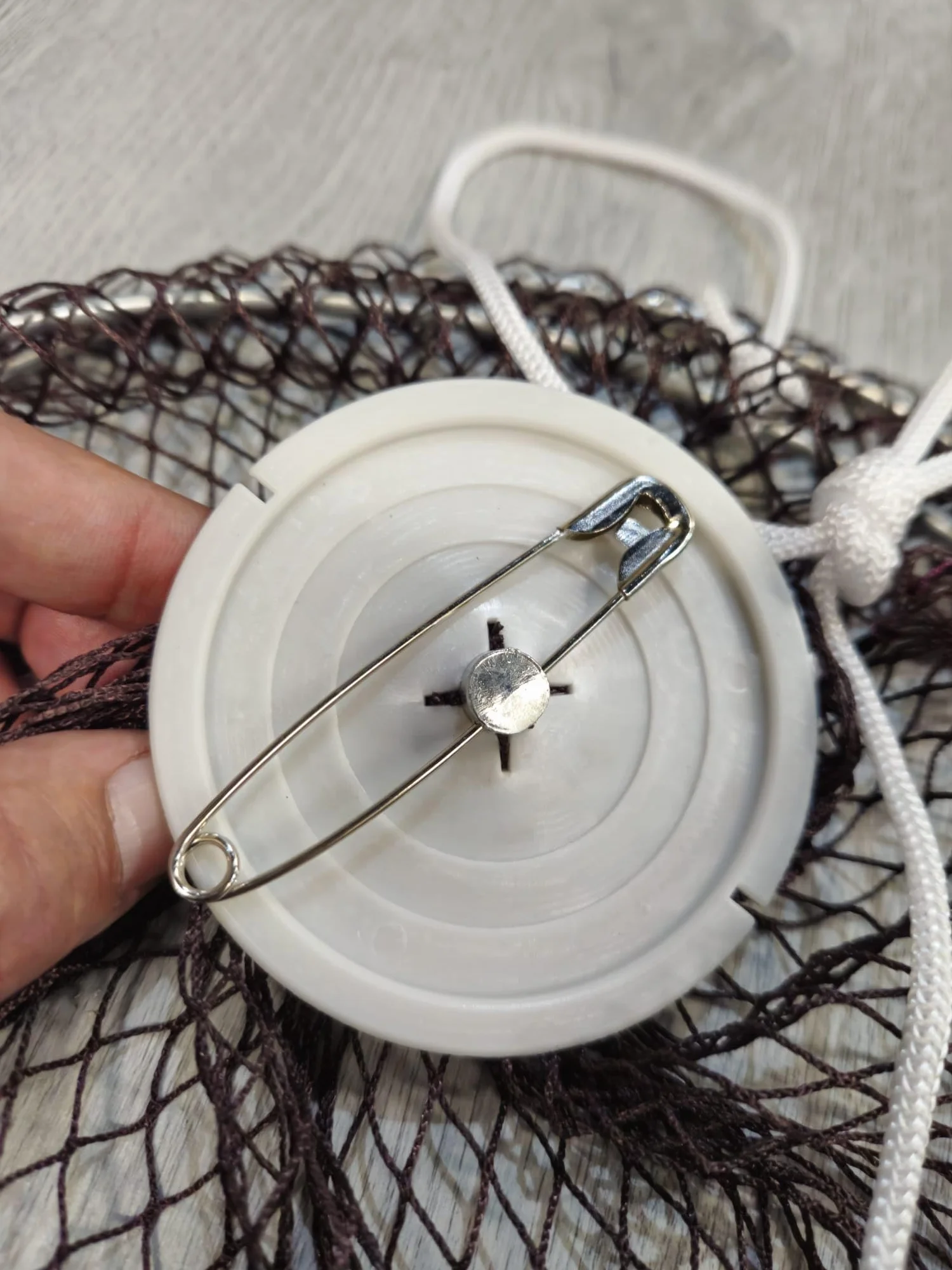 Reteles Evia de Nylon para Pesca de Cangrejos 30 cm Diámetro Malla 5 mm Acero Doble Aro