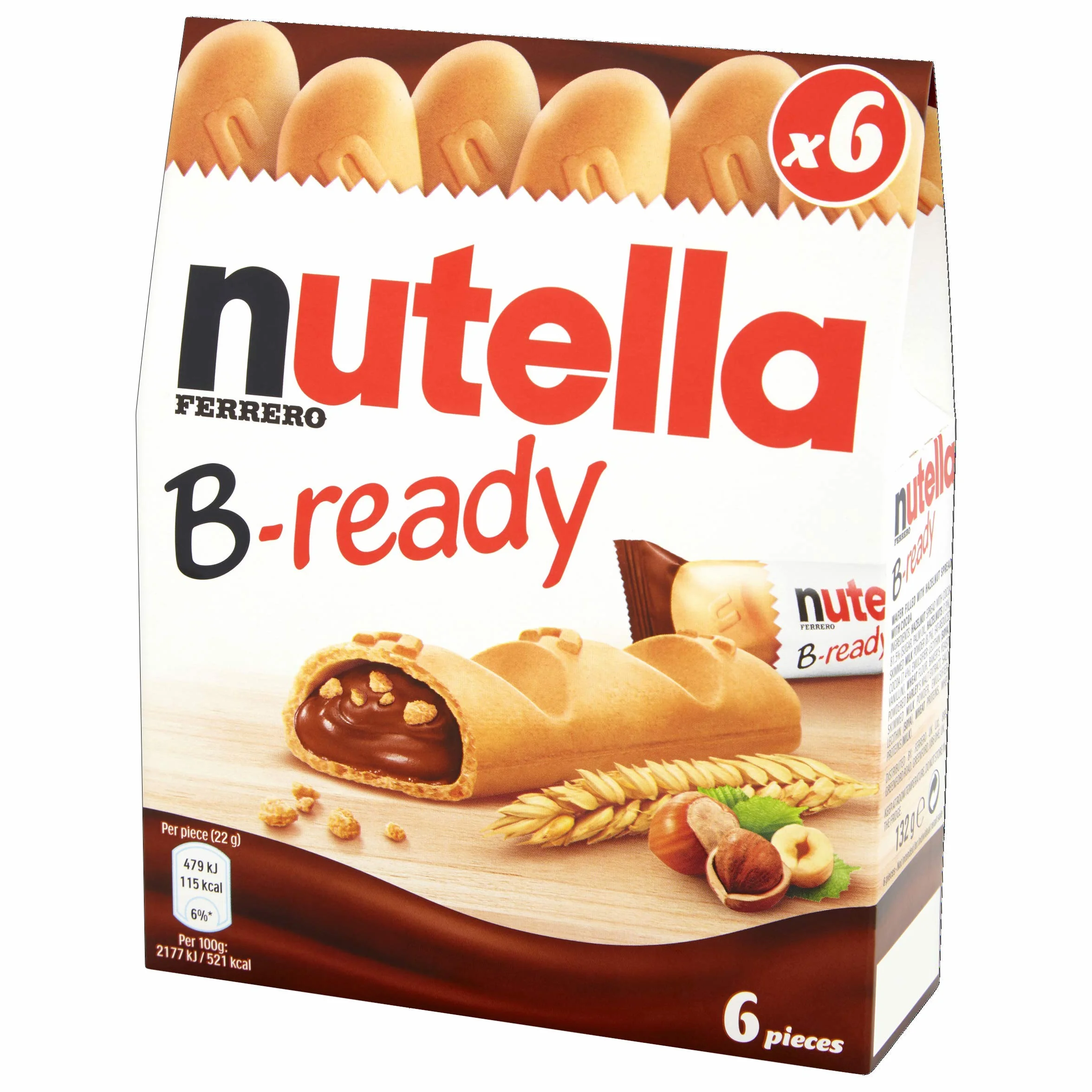 Nutella B-Ready Biscuits Pack of 6
