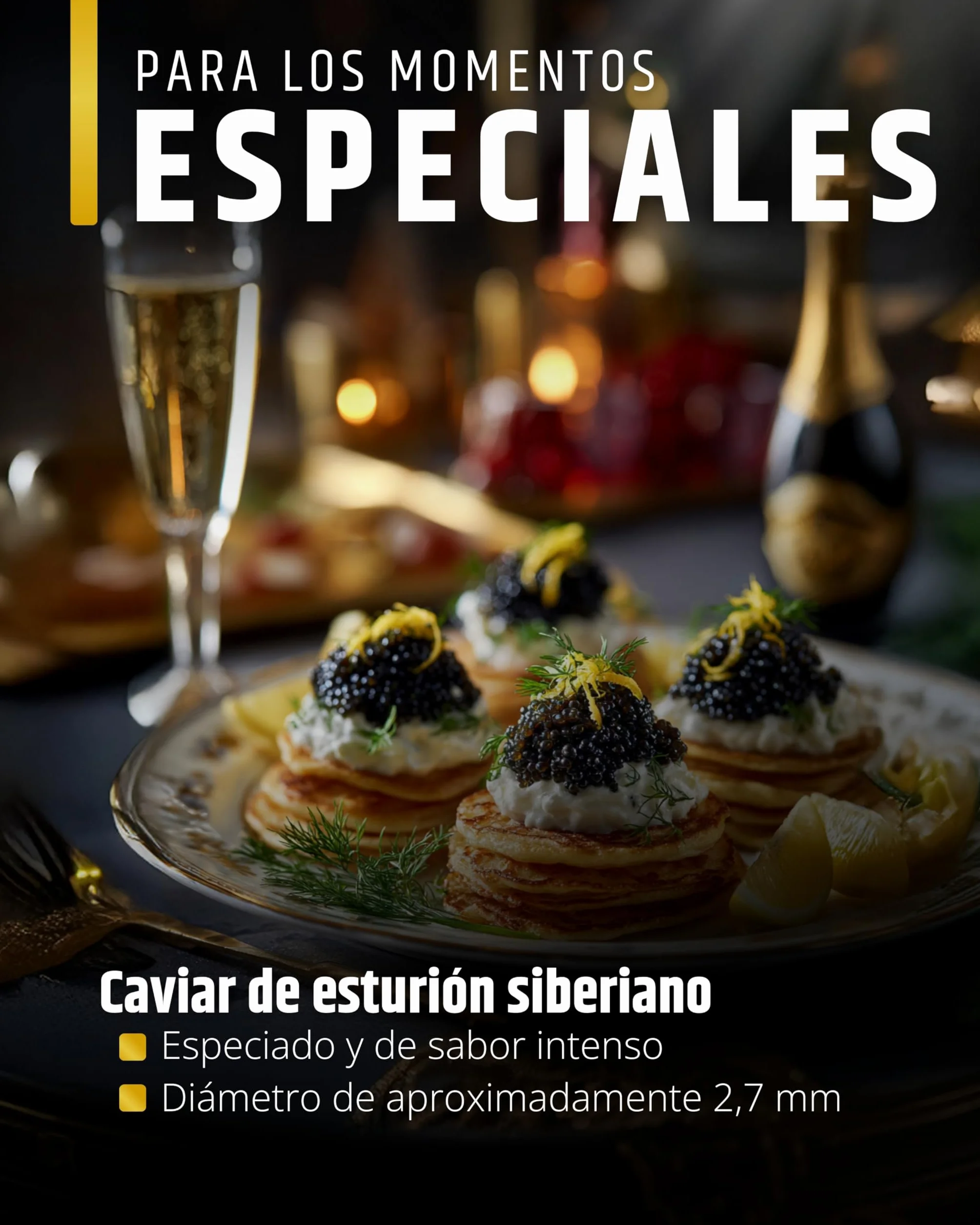 Caviar siberiano (huevas de esturión) (250g)