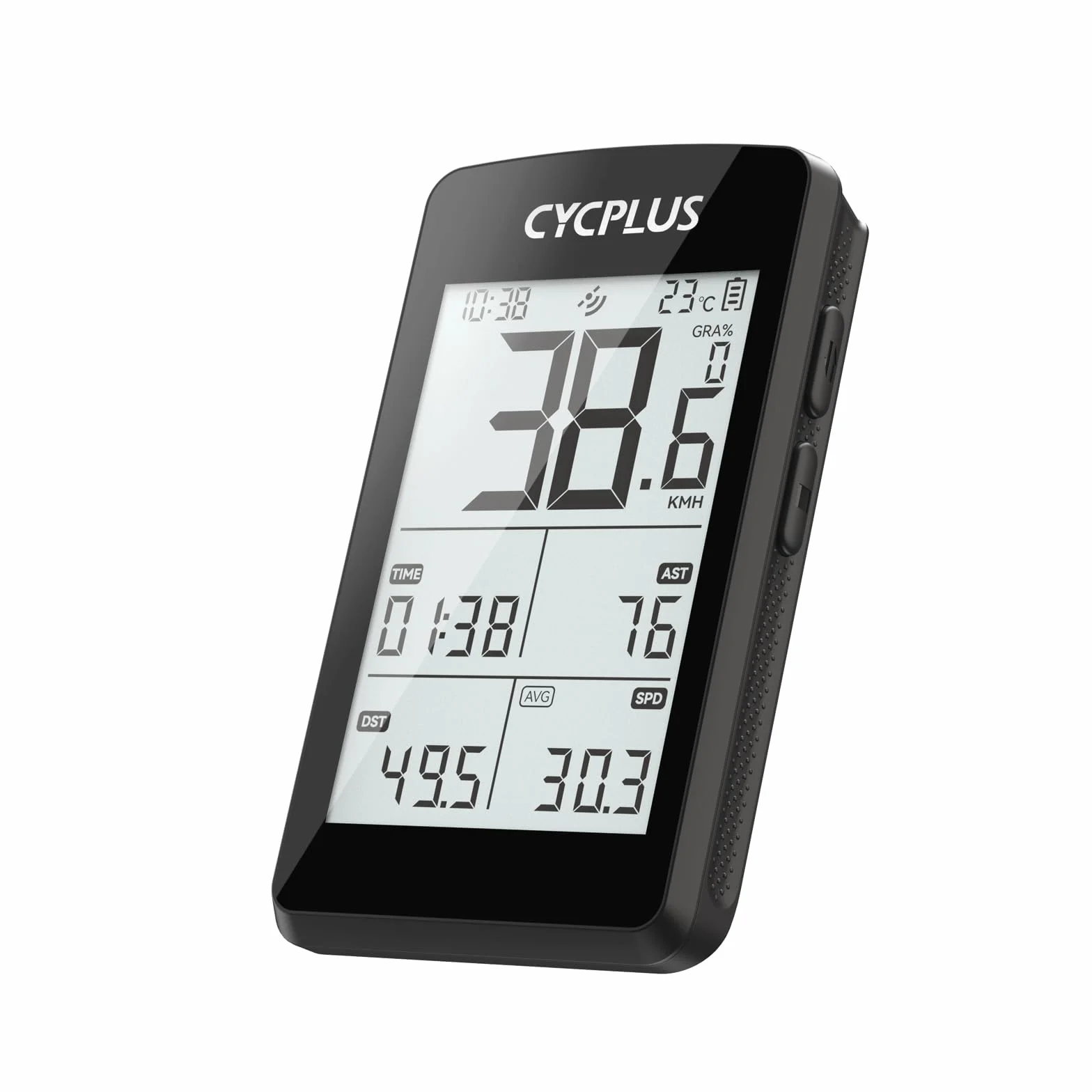 CYCPLUS GPS Ordenador para bicicleta ANT+ Bluetooth 5.0 pantalla LCD 2.8 pulgadas cuentakilómetros 100 horas batería retroiluminación