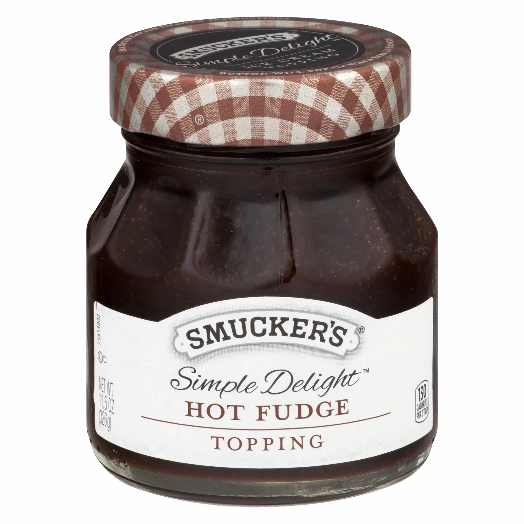 Smucker's Simple Delight Hot Fudge Topping 11.5 oz (Paquete de 2)