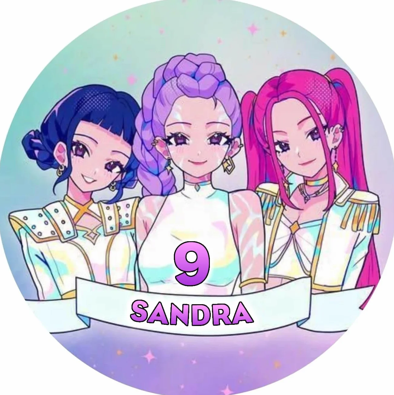 FOTO COMESTIBLE de GUERRERAS KPOP DEMON HUNTERS K-POP Redonda Personalizada para Pastel o Tarta, Papel Comestible Decoracion Cumpleaños, Obleas Comestibles Torta Redondo - Vegano y Sin Gluten