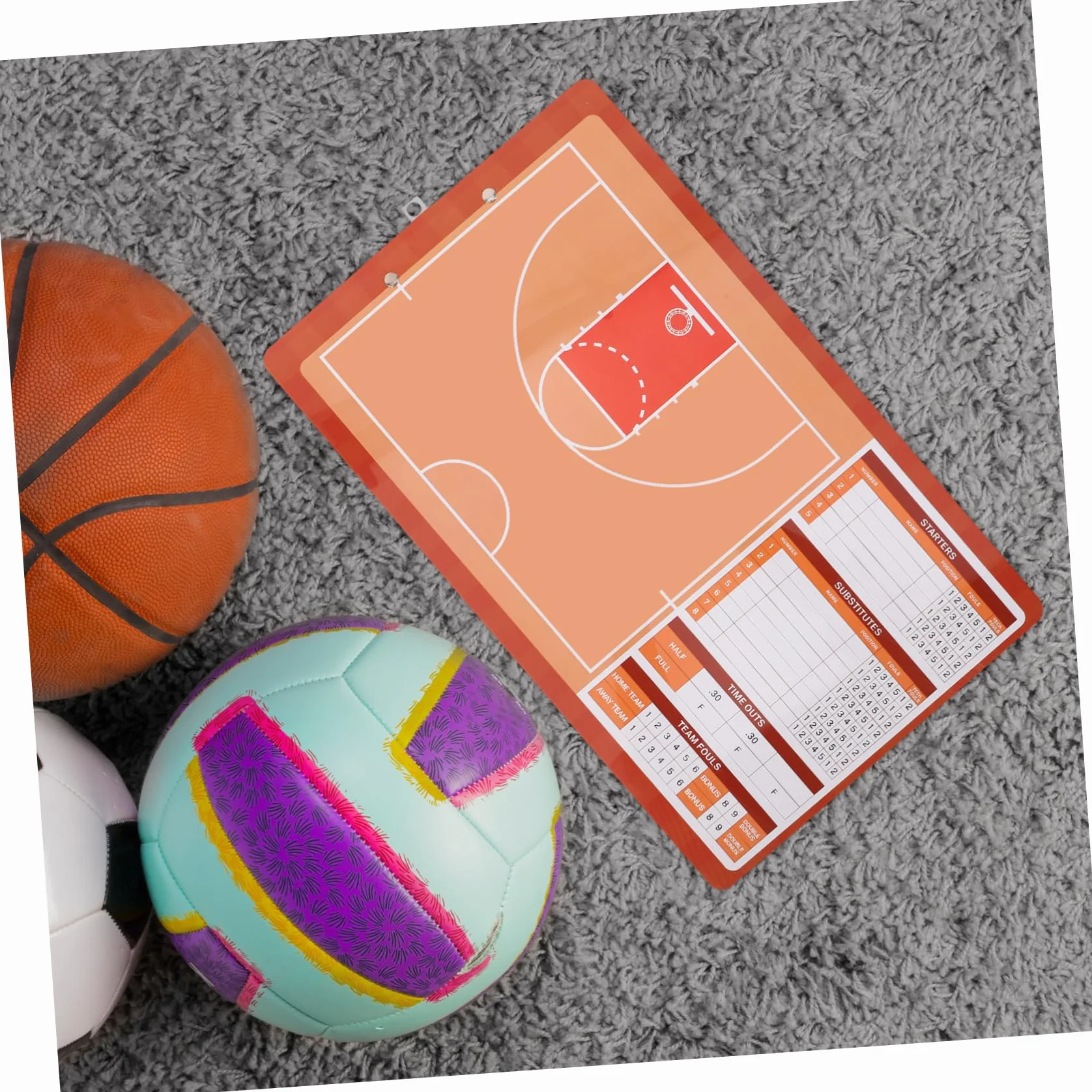UPKOCH Tablero Baloncesto Entrenador PVC Borrable 40x40 cm Portátil Estrategia