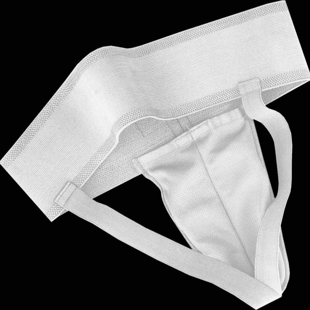 Protector de ingle de boxeo ajustable absorbente del sudor ventilado para hombre taekwondo karate BJJ