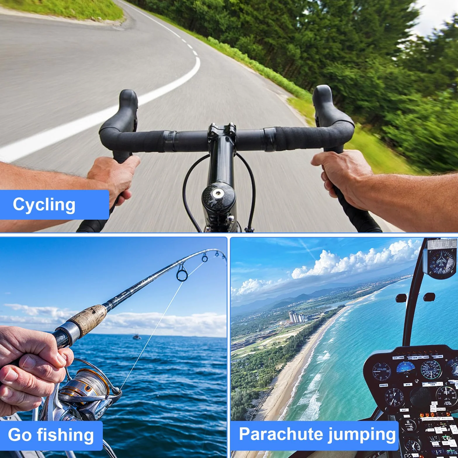 Soporte Móvil Pecho para Grabar, Accesorio Cámara Deportiva Ciclismo Motocicleta Esquí