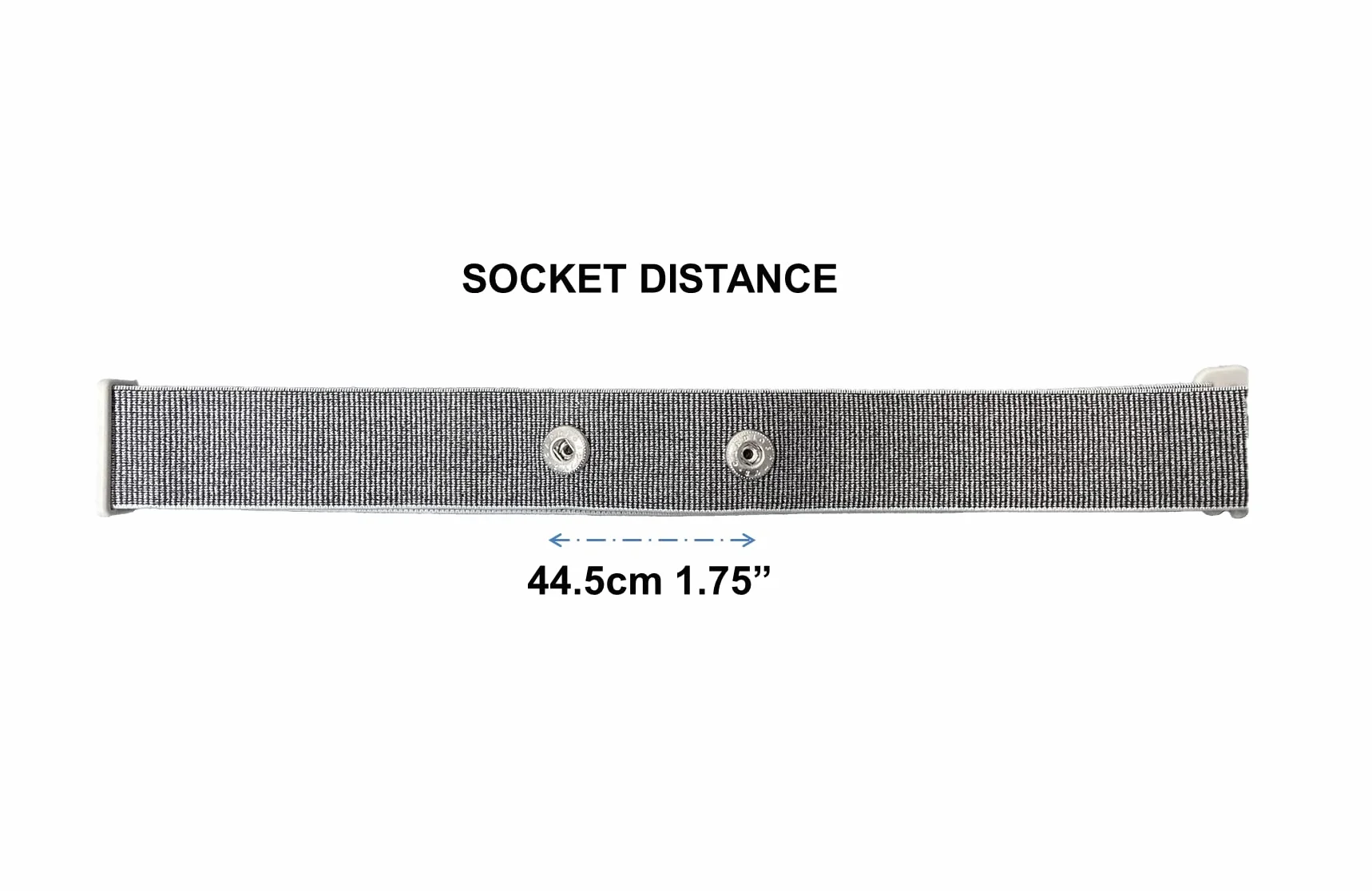 Correa de repuesto para monitor de frecuencia cardíaca, compatible con Garmin HRM Dual, Wahoo, Polar H7, Decathlon, Peloton, talla S-XL, gris