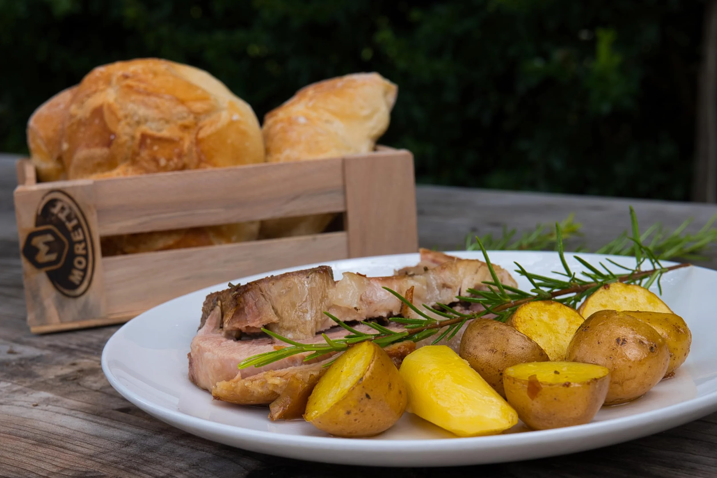Moretti Porchetta di Ariccia IGP al vacío 1 kg - Carne de cerdo italiana crujiente sin gluten