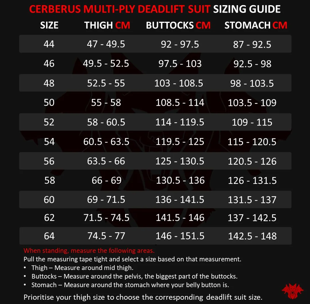 CERBERUS Strength Traje de peso muerto de varias capas