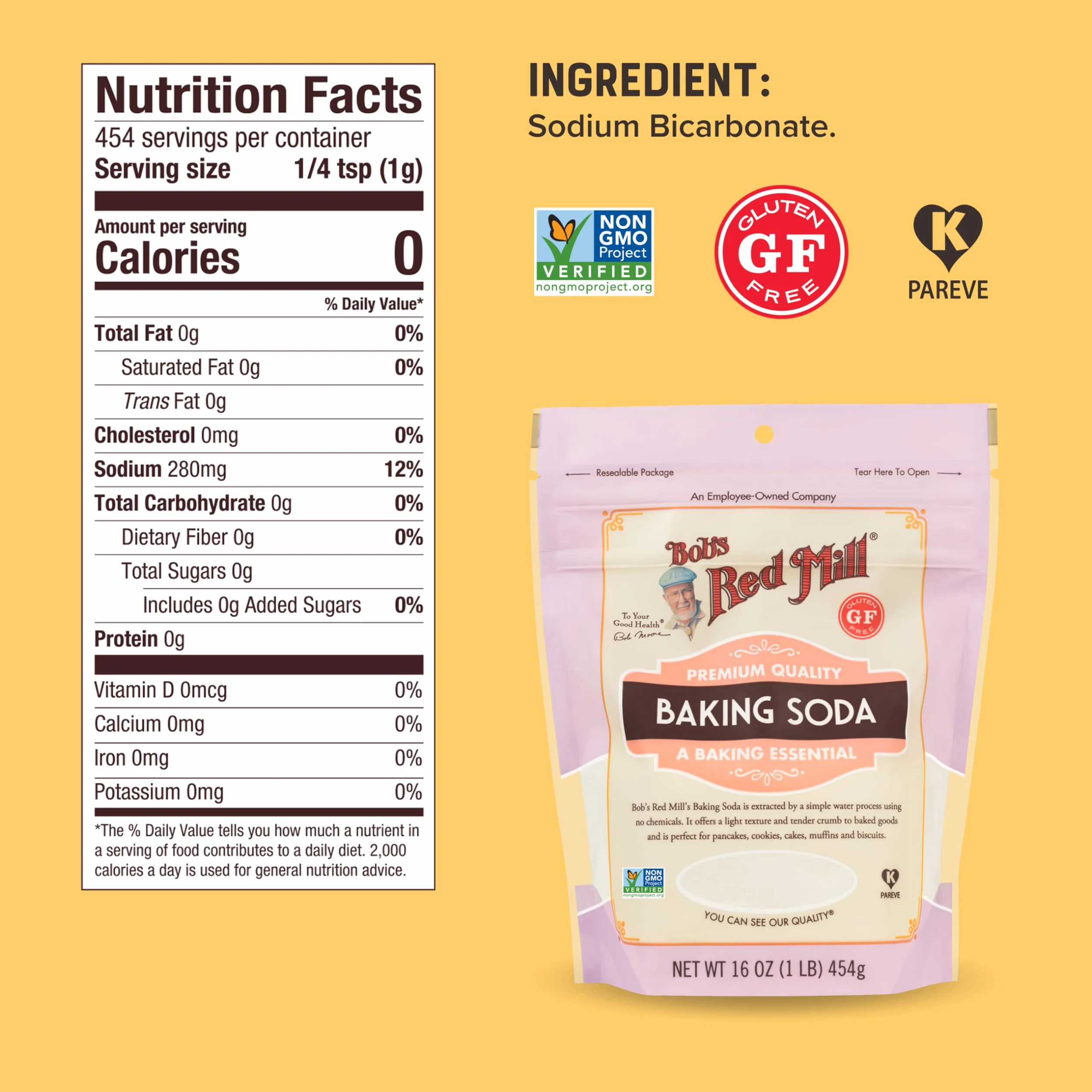 Bob's Red Mill Baking Soda, 16 Oz