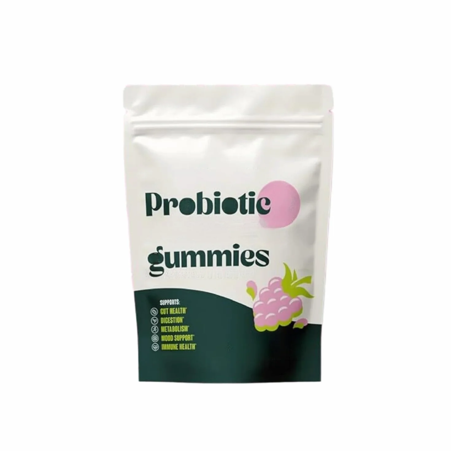Gomita probiótica Kombucha - para hinchazón, salud intestinal - Probióticos para mujeres y hombres - Vegano, sin OGM
