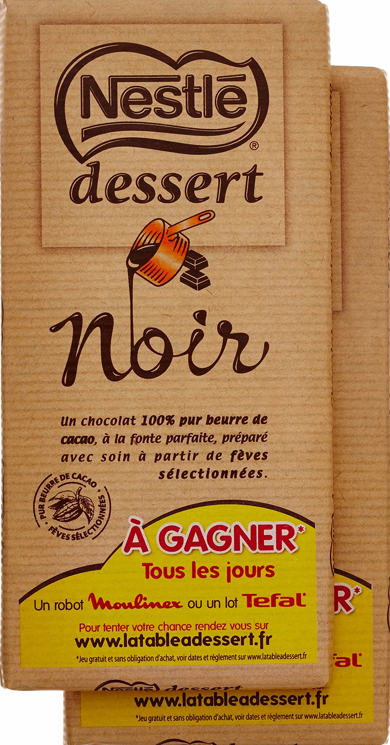 Nestlé dessert Nestlé Postres De Chocolate 2 Negro Tabletas 205G
