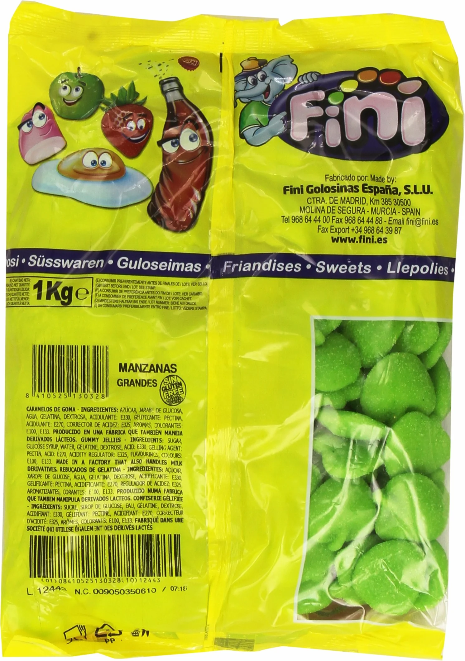 Fini - Manzanas Grandes - Caramelos de goma - 1 kg