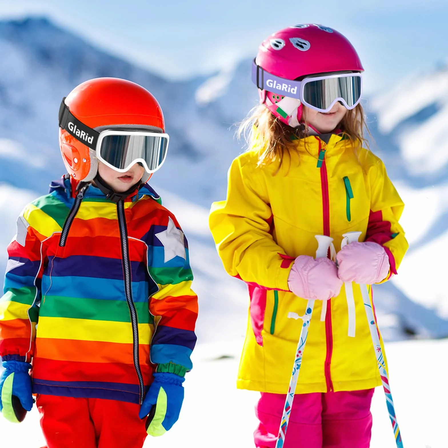 Gafas de esquí para niños antivaho protección UV400