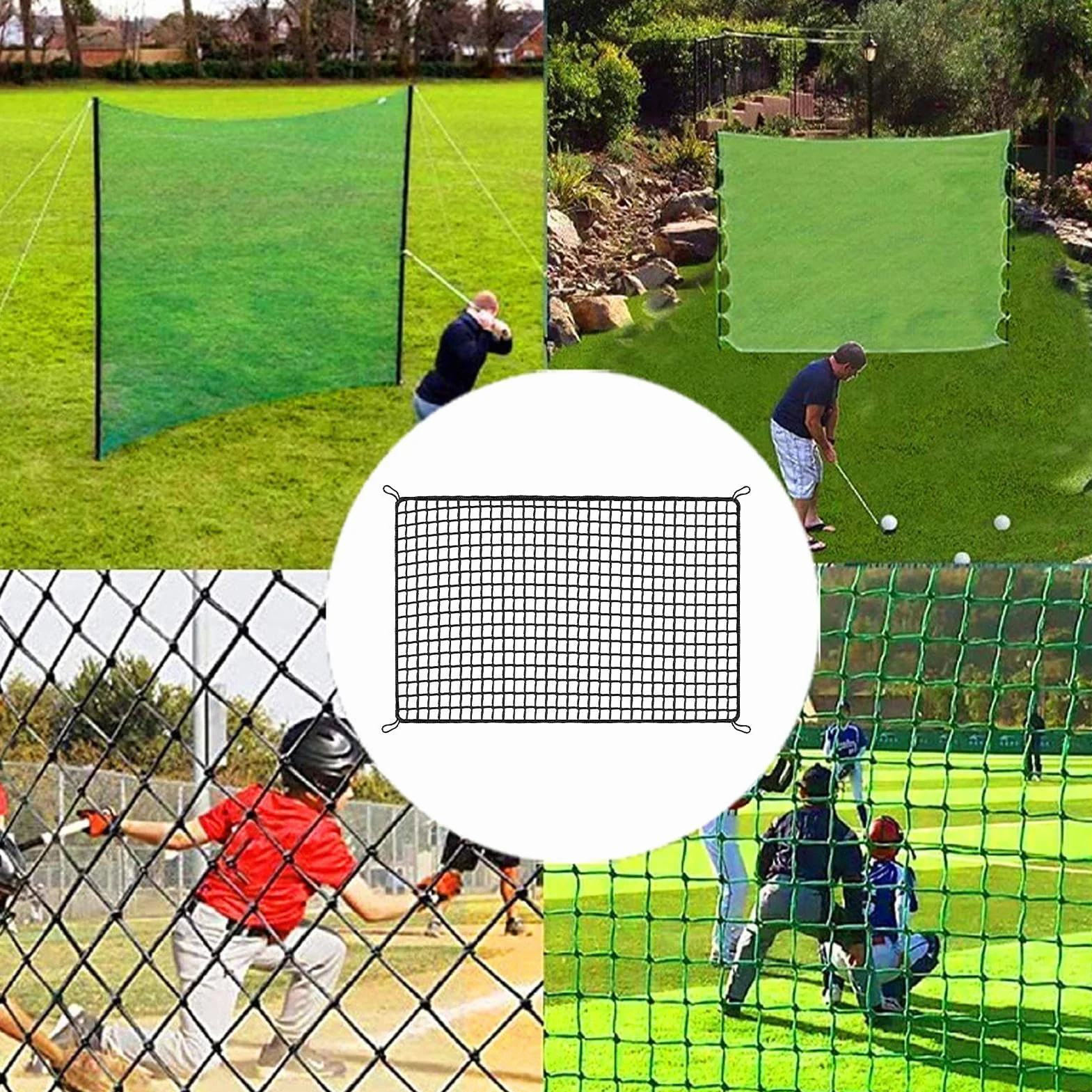 Red de práctica de Golf 2x2m con Tela de Objetivo Portátil para Exteriores e Interiores