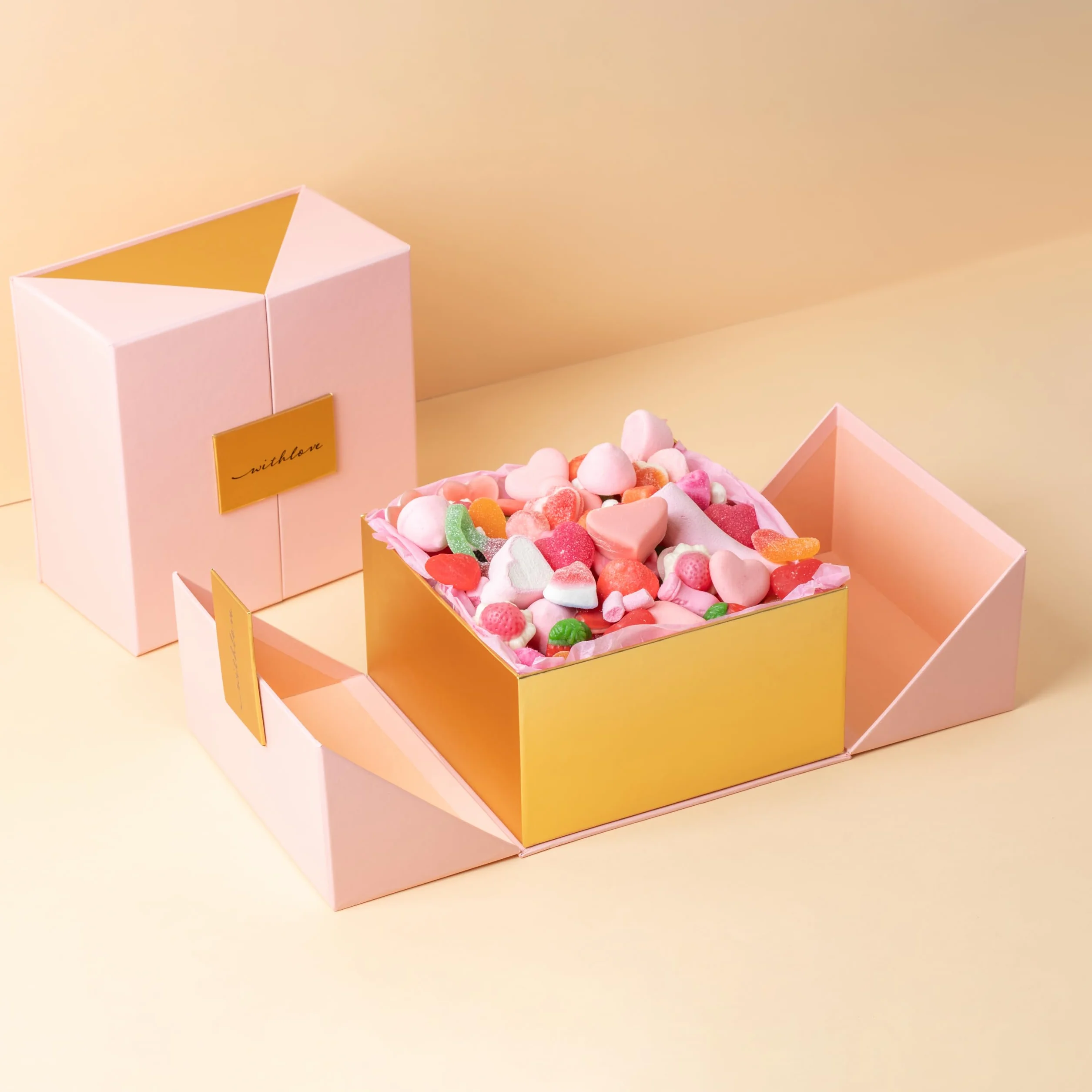 Onza. Caja de chuches Regalo mujer original. Cesta de diseño rellena de las mejores gominolas. 1KG de chuches. Regalo dia de la madre, Regalos Pareja, Cumpleaños. Regalo personalizado con etiqueta