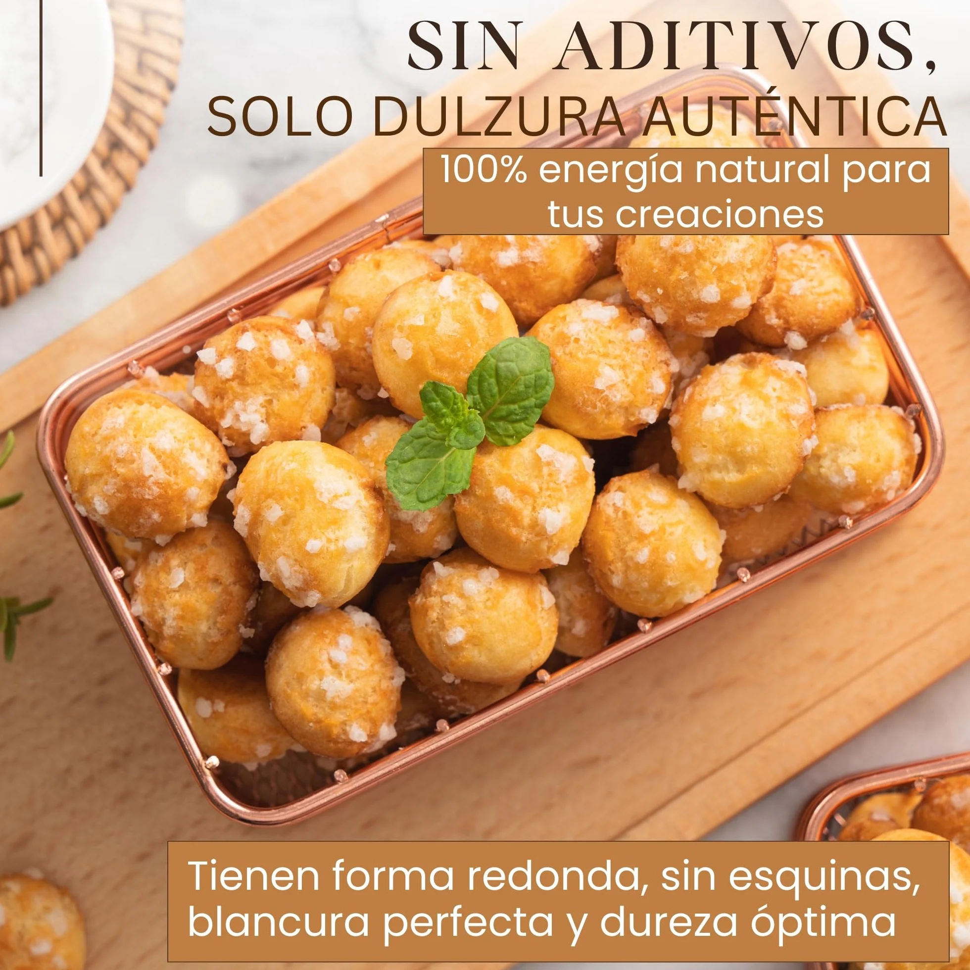 Azúcar Perlado 750g | Azúcar Perlado para Gofres, Roscón de reyes, Repostería y Decoración | Ideal para uso profesional