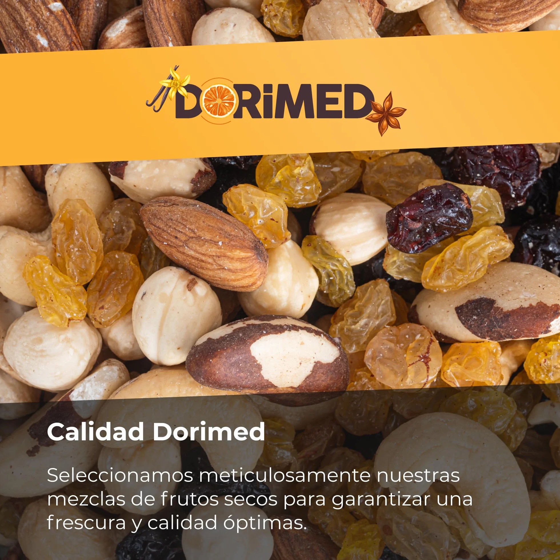 Mezcla de Frutos Secos 1 Kg I Nueces Mixtas y Pasas | Snack Variado | Primera Calidad | Deshidratados, Crudos y Enteros | Mix de Frutos Secos 100% Naturales I vegetariano y vegano I no GMO I Dorimed