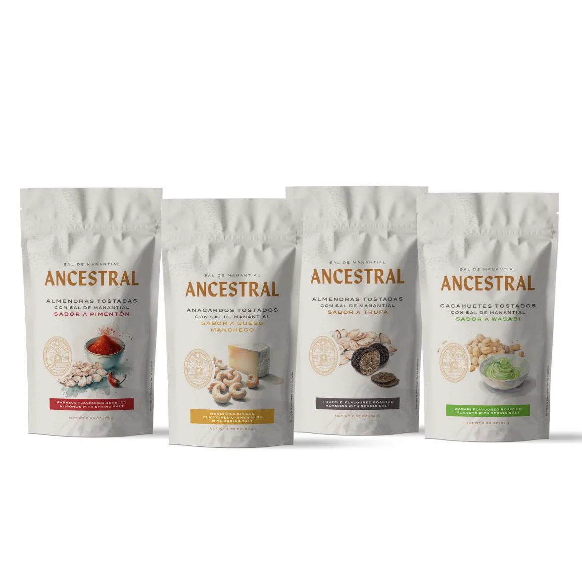 Pack Degustacion frutos secos 4 unidades