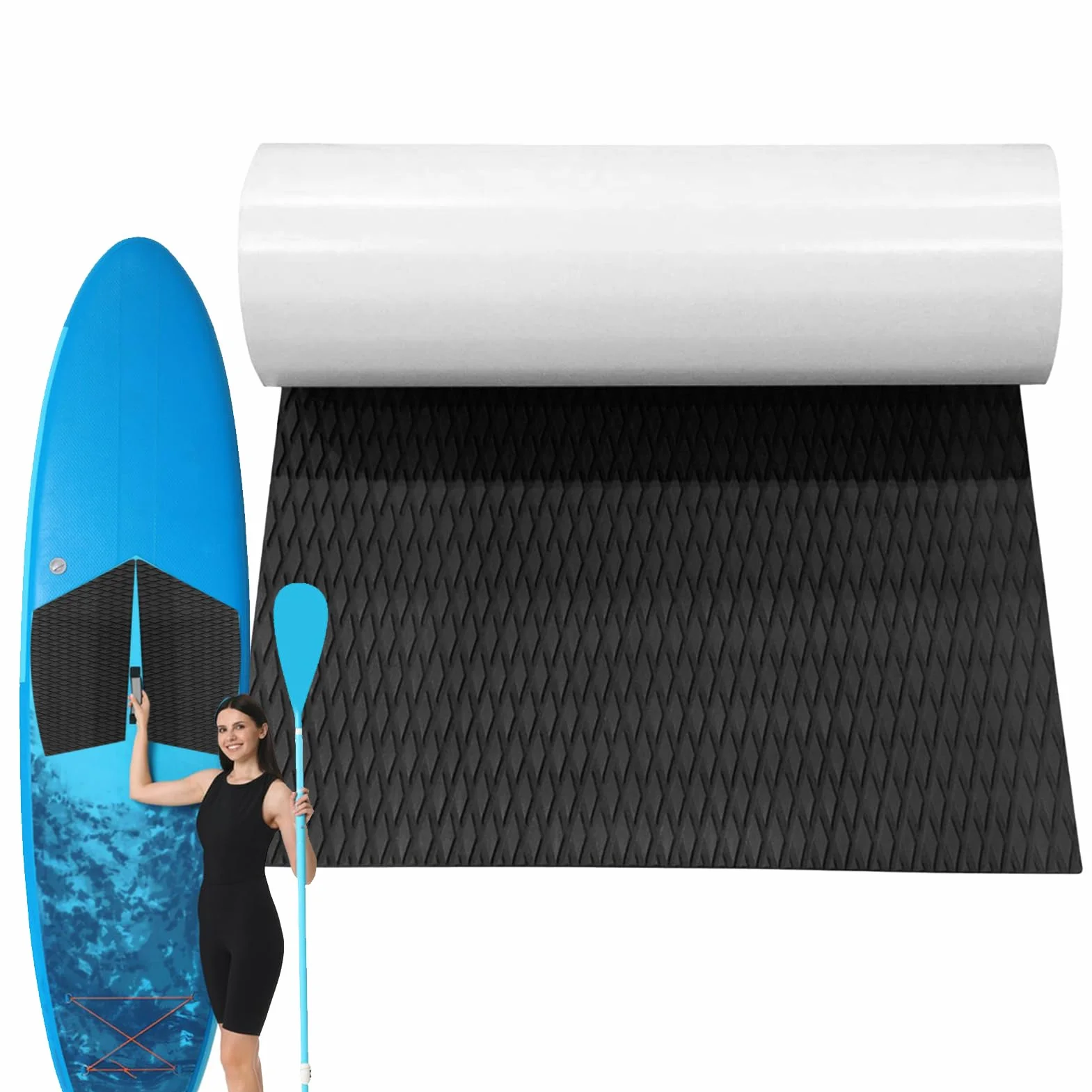 Alfombrilla de agarre antideslizante para tabla de surf, espuma EVA 120x30 cm