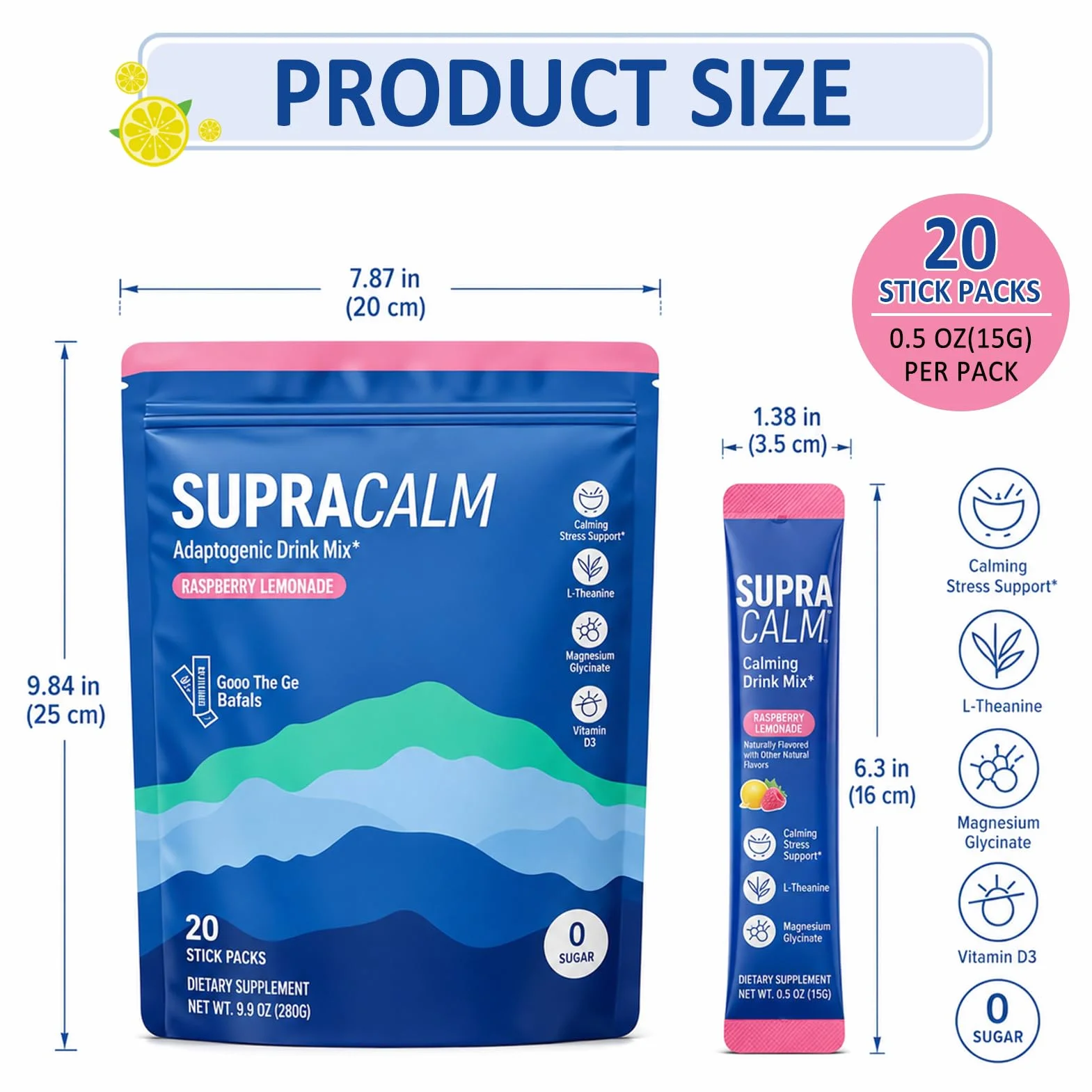 New Super Cortisol Anti-Estrés 20 Sticks | Reduce el cortisol naturalmente, favorece la relajación profunda, mejora la concentración mental y la calidad del sueño