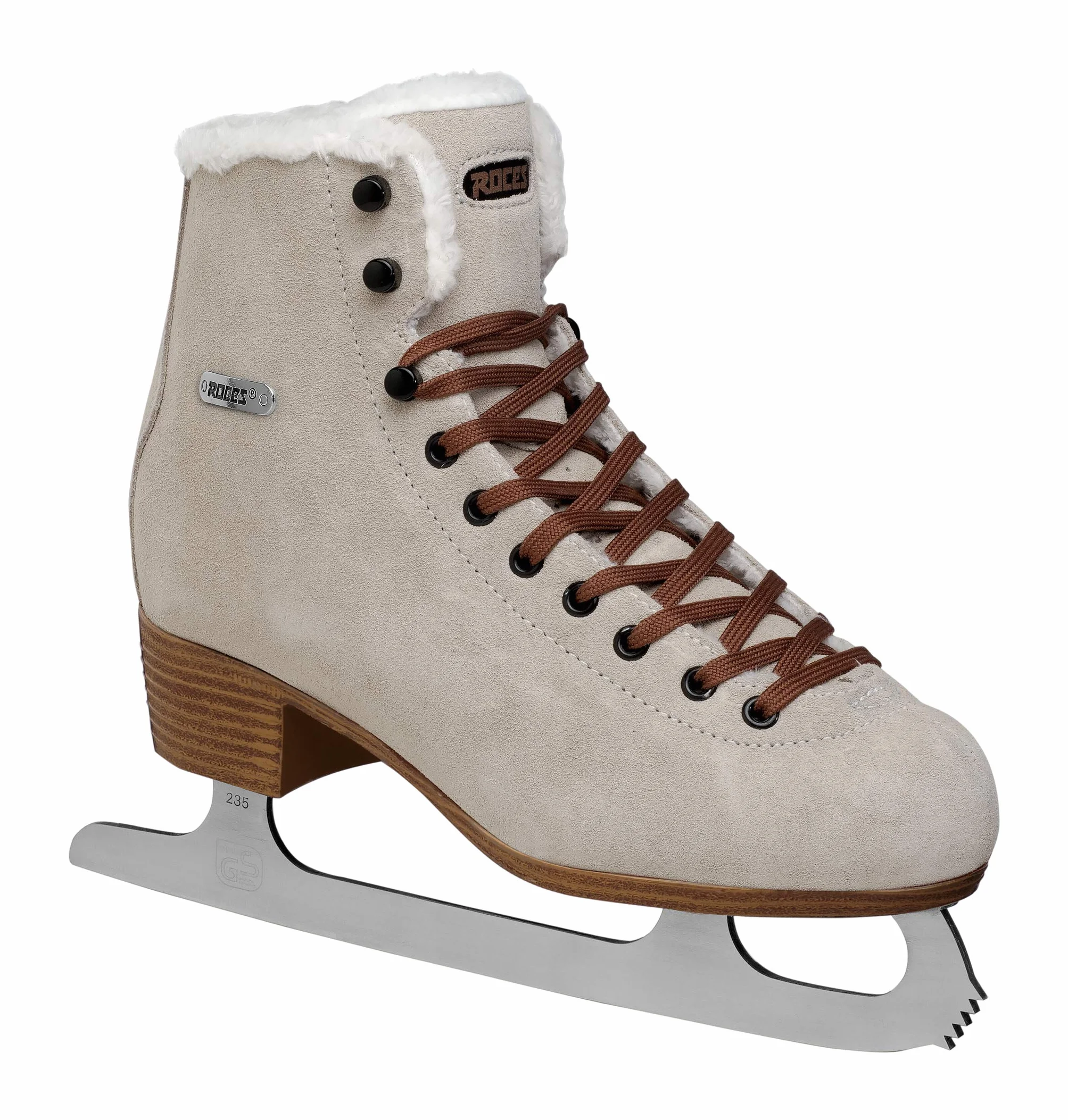 Roces Suede Eco-Fur Patines de Hielo Mujer