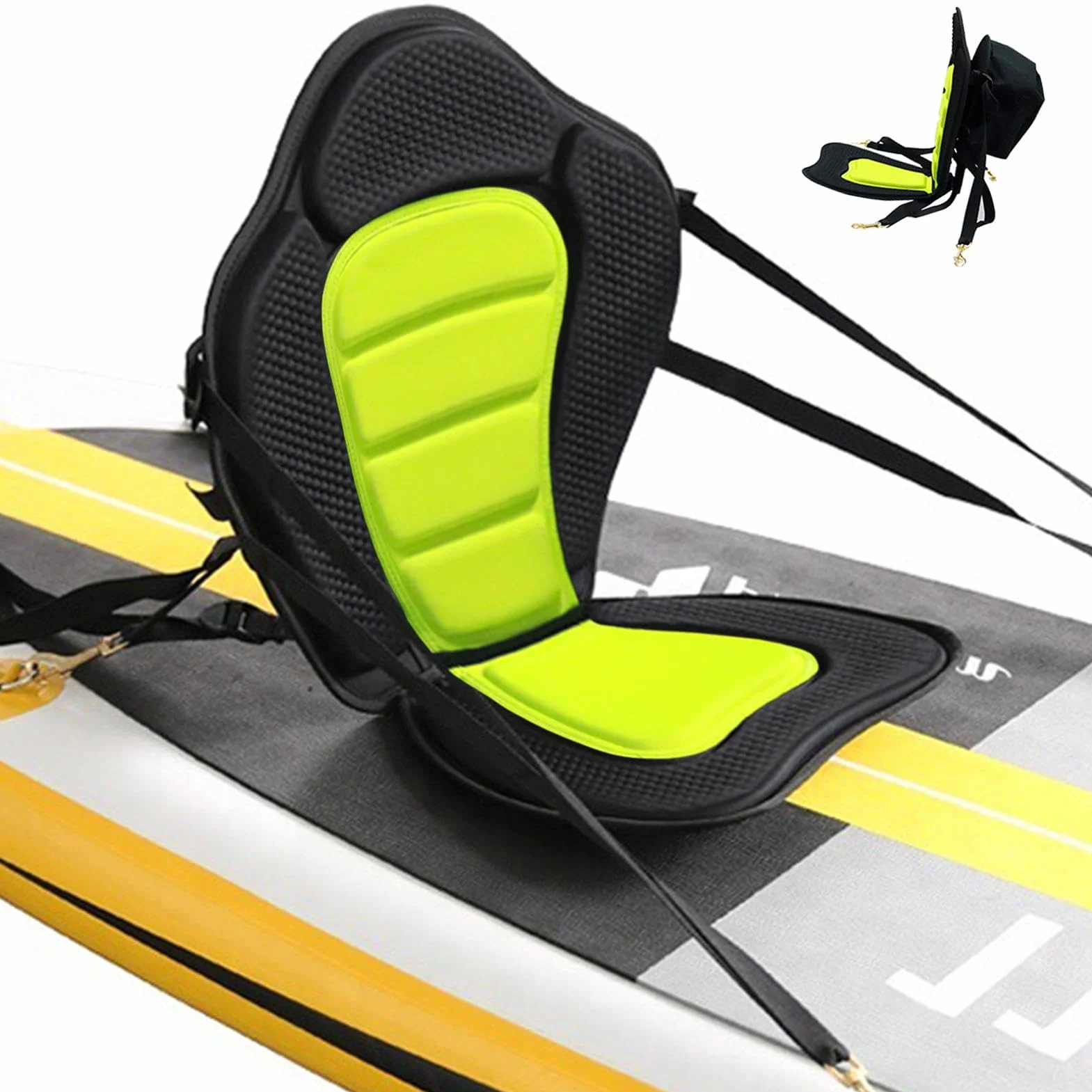 Asientos de Kayak con Mochilas – Asiento Acolchado de Lujo Transpirable con Respaldo Alto para Pesca en Barco