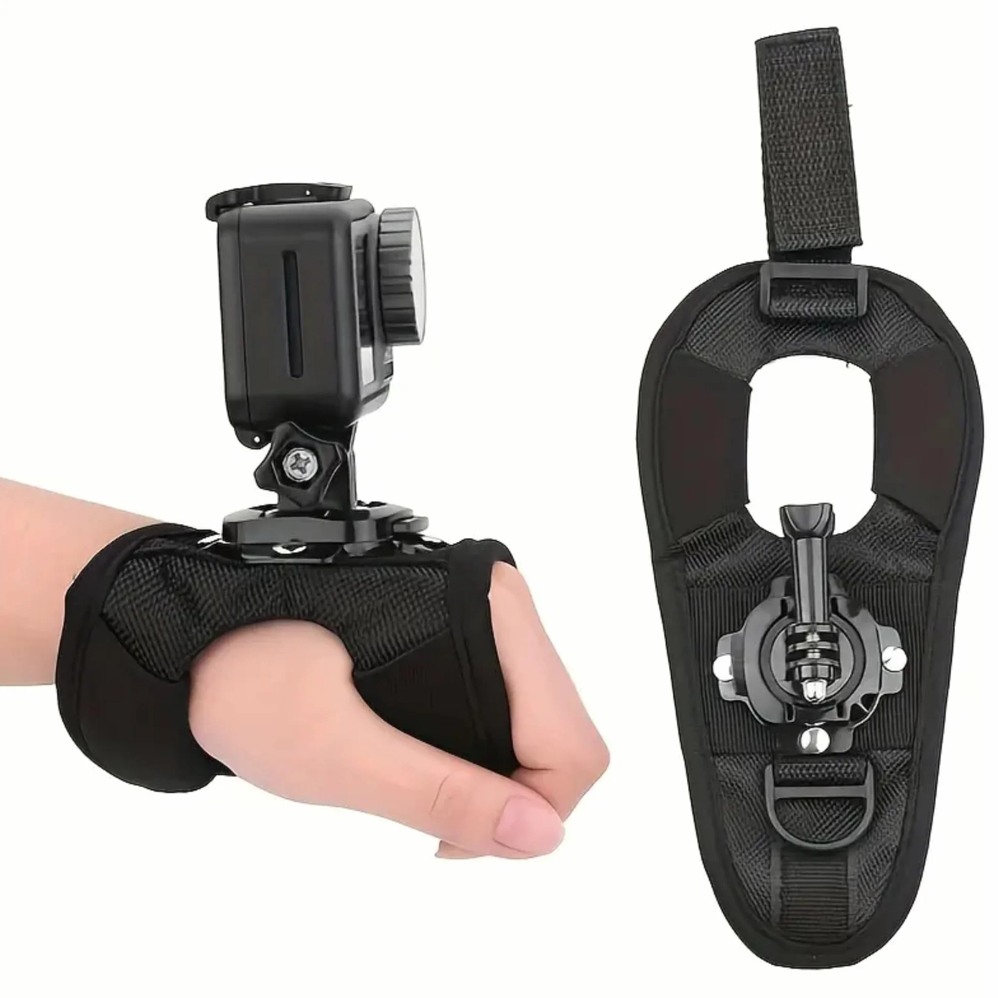 Soporte Giratorio de Mano para Cámara Deportiva, Compatible con GoPro Hero 13/12/11/10/9/8/7/6/5, DJI Osmo Action 3, Insta360 One