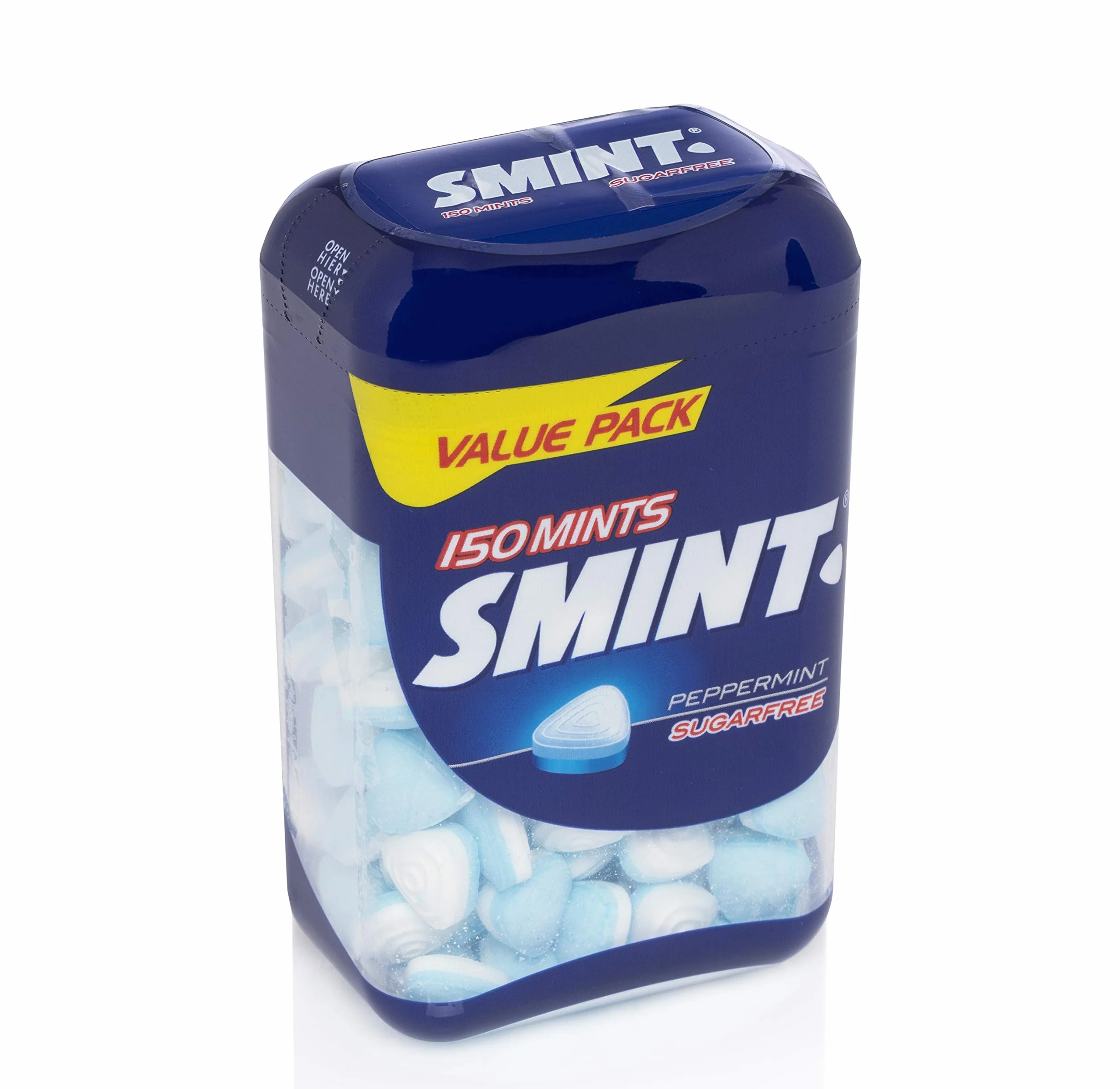 Smint Bote Ahorro Menta, Caramelo Comprimido Sin Azúcar - 8 unidades de 150 comprimidos (Total 840 gr.) 840 g