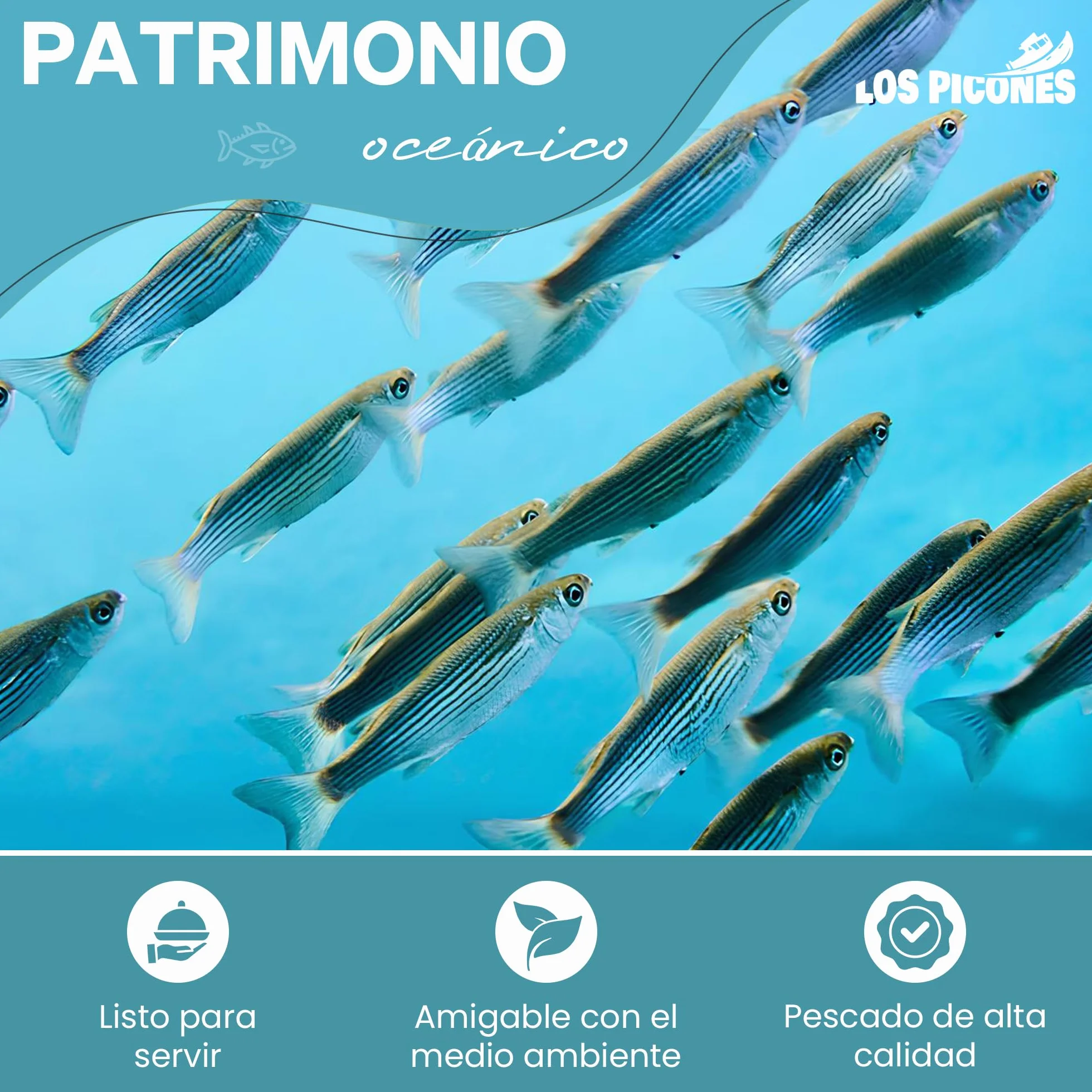 Los Picones Gourmet Sardinas Ahumadas en Aceite de Oliva Pack 3 Latas 115g
