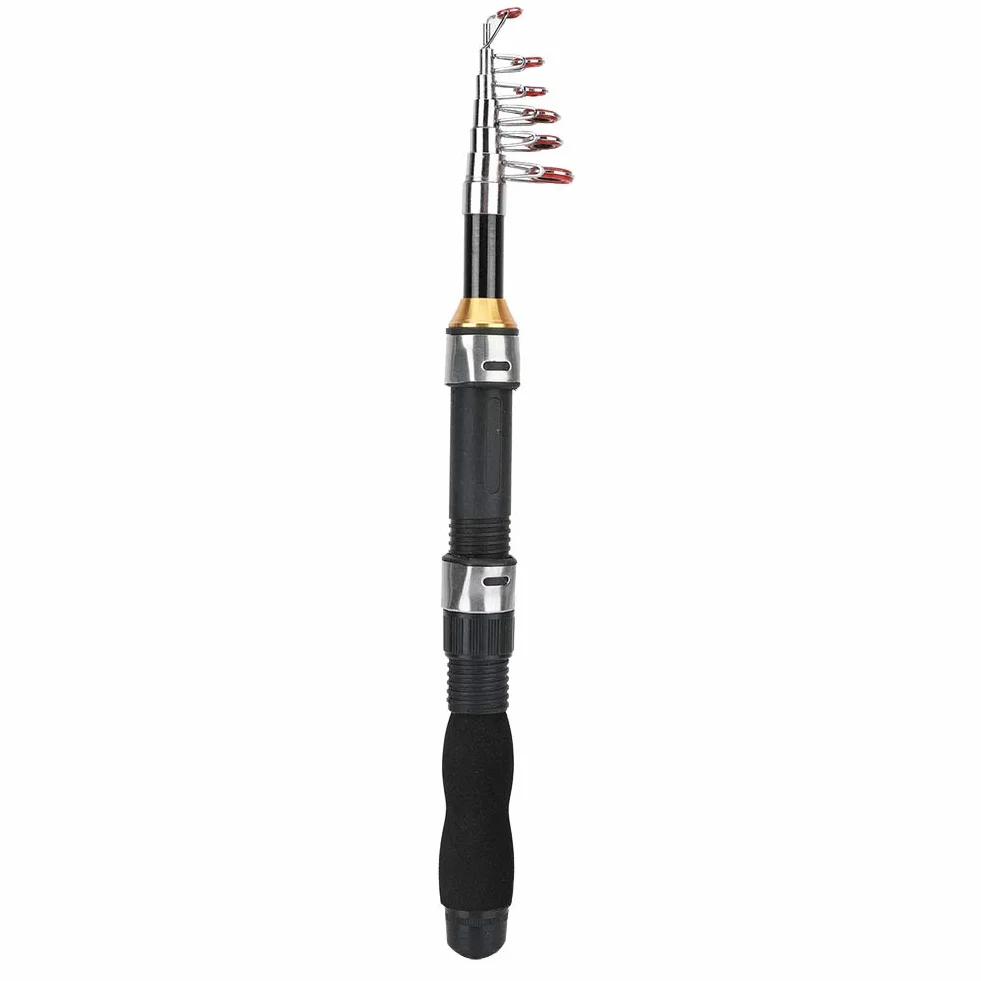 Yosoo Health Gear Caña de Pescar Portátil 1,5 m Mini Corta