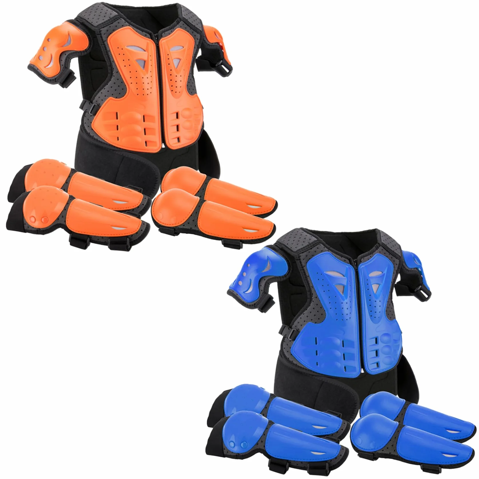 Protector de cuerpo para motocicleta infantil transpirable a prueba de golpes ajustable Dirtbike bicicleta monopatín