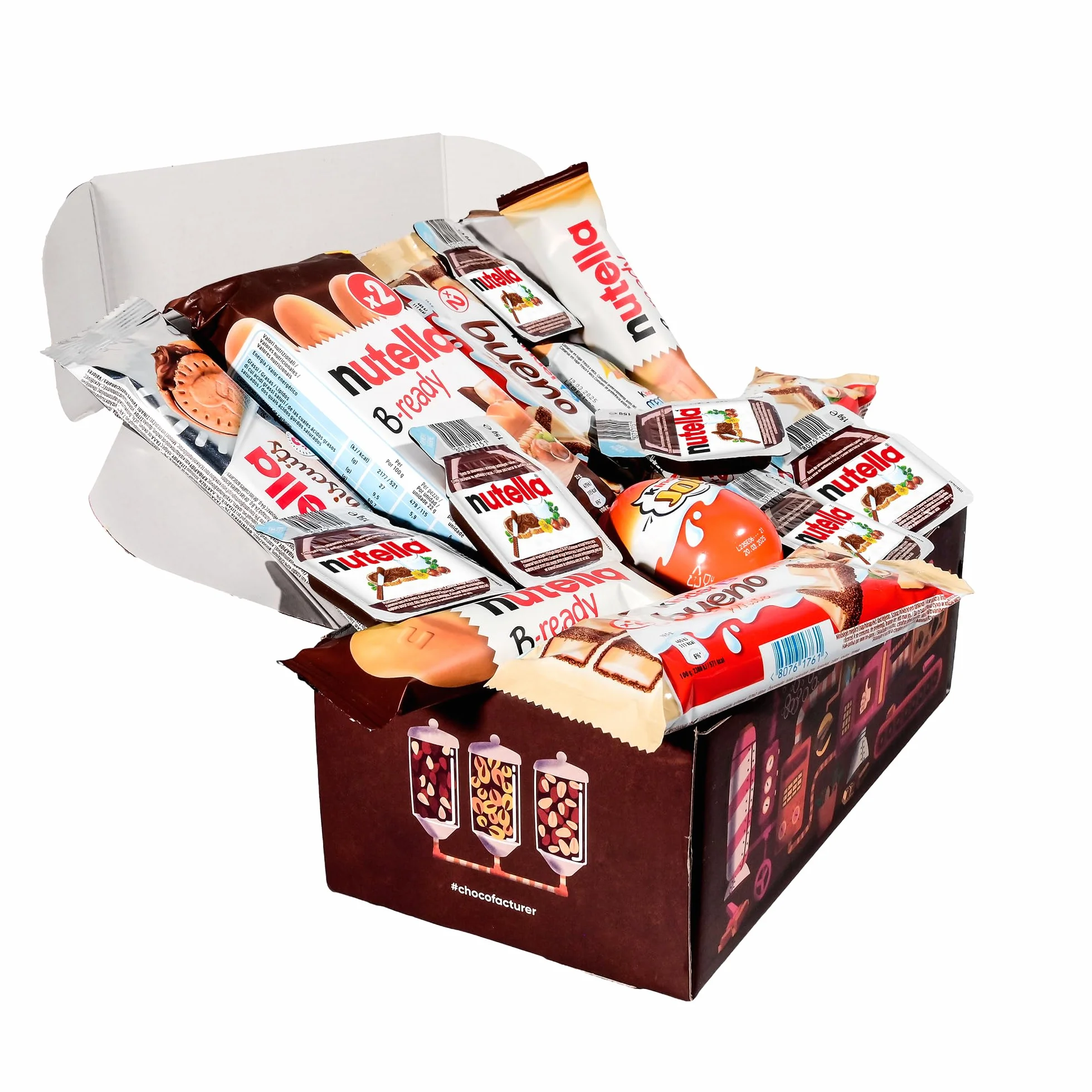 Caja Regalo de Chocolates Kinder | Regalo Original Cumpleaños para Niños y Pareja: Kinder Chocolate, Kinder Bueno, Happy Hippo, Schoko-Bons, Kinder Joy | Amantes de Kinder