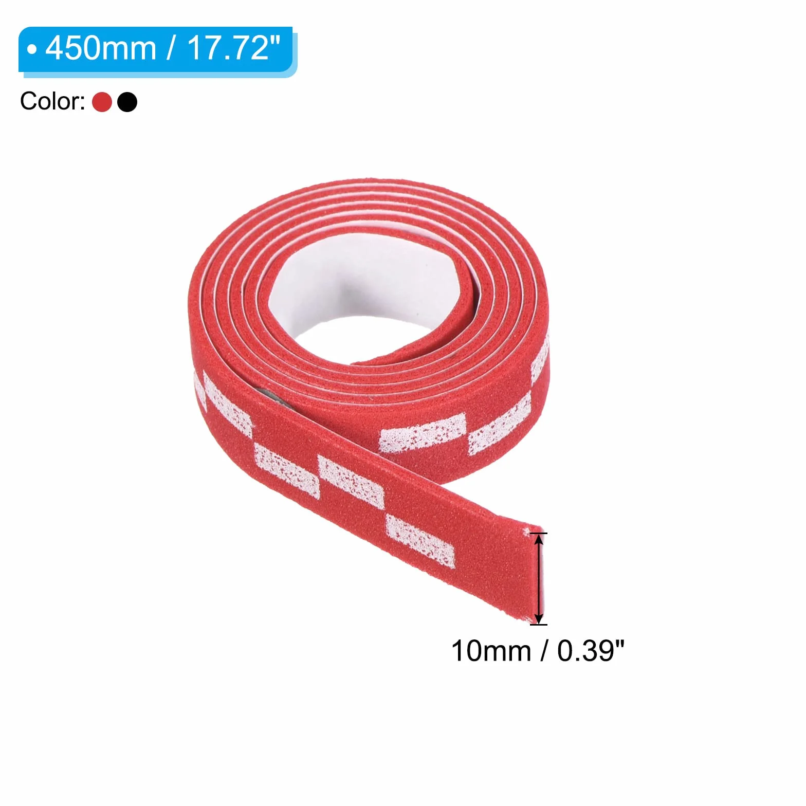 PATIKIL 6 Piezas Cinta para Borde de PingPong 45cm x 1cm Tenis de Mesa Goma Lateral para Raqueta