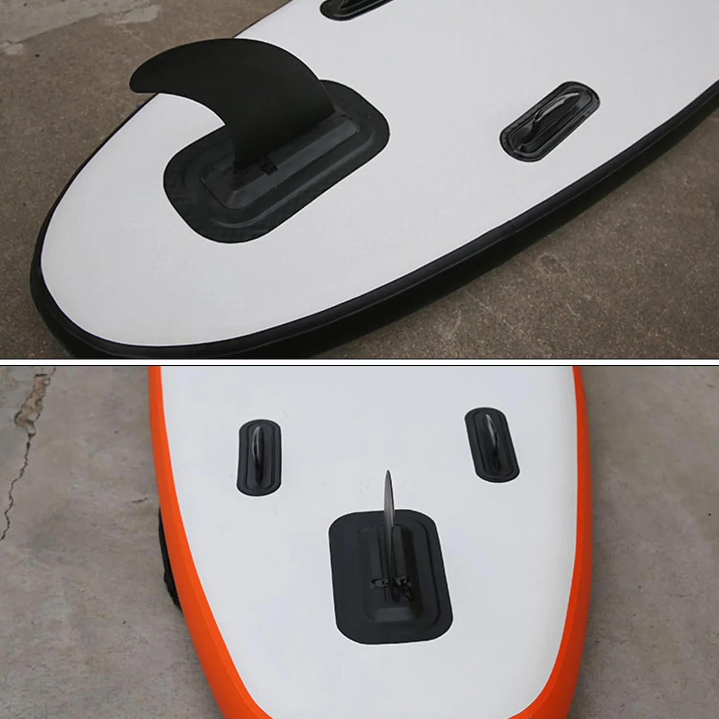 Clip de aleta universal para tabla de surf y paddle, adaptador inflable, liberación rápida, eje de remo ajustable (negro)