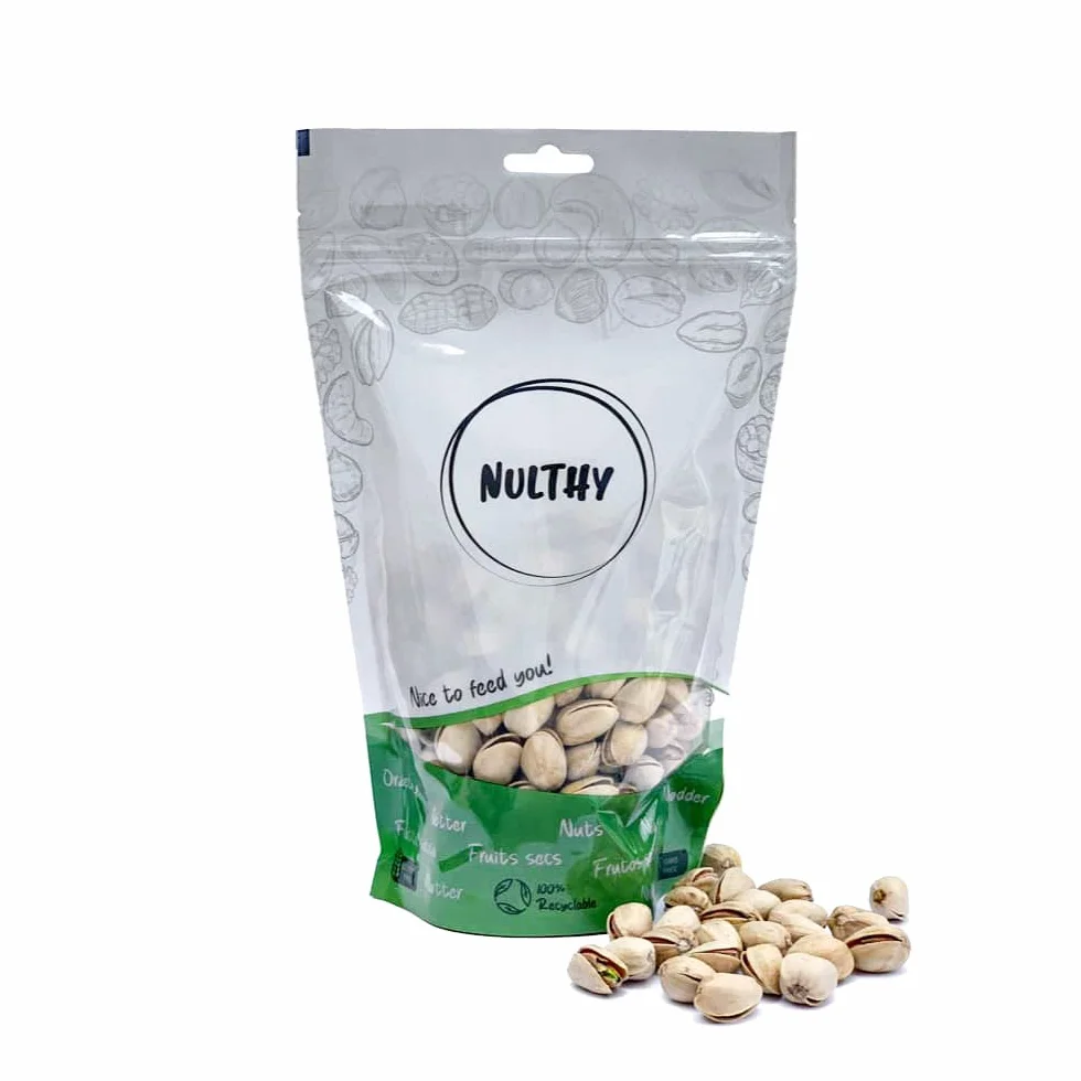 NULTHY 1kg - Pistacho con Cáscara Tostado y Salado BIO, Origen España, Frutos Secos Ecológicos, Vegano