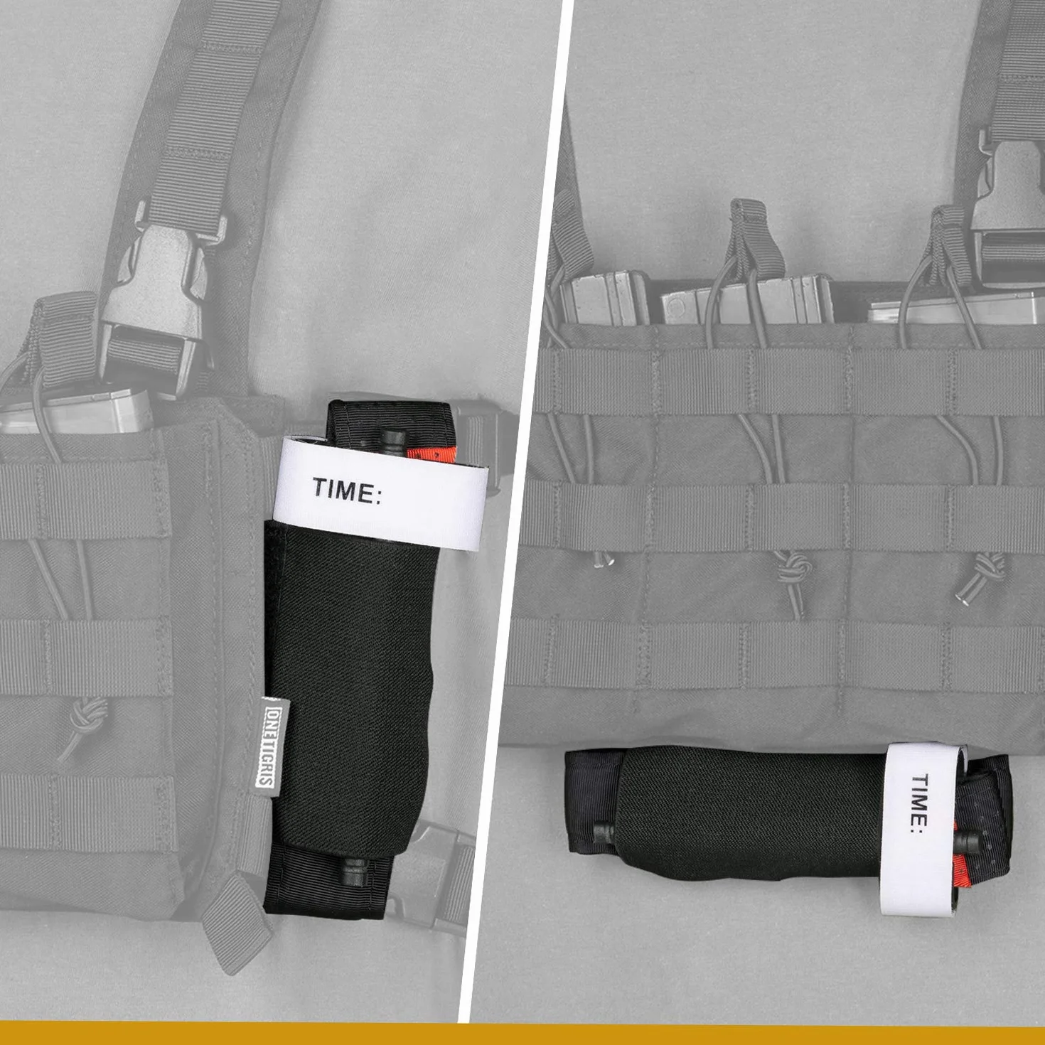 OneTigris Cat Torniquete TQ-Holder Soporte elástico Jaula de Pecho