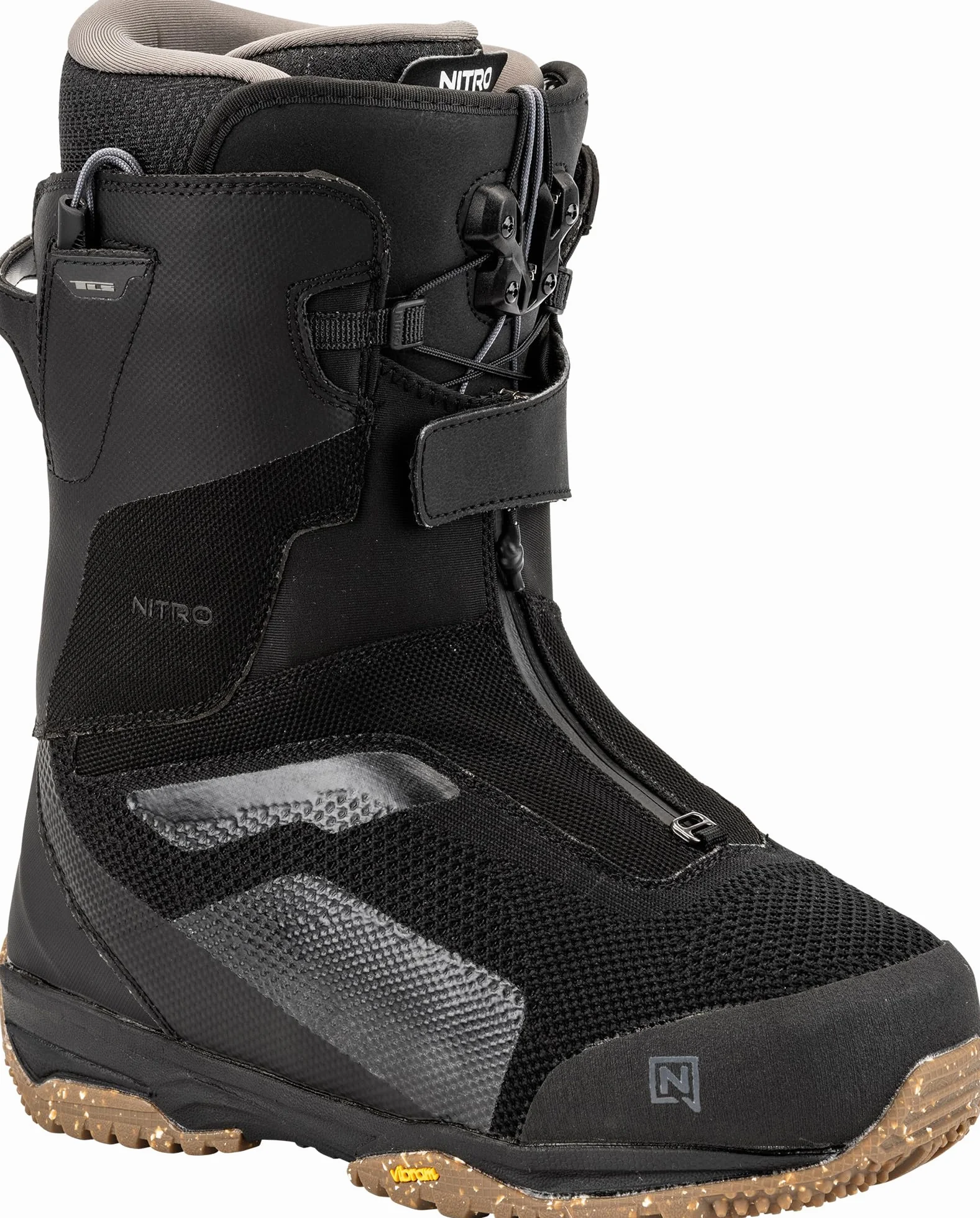 Nitro Skylab TLS Splitboardboot All Mountain Freeride Schnellschnürsystem Snowboardboot, Negro, MP 29.5 EU 44 2/3 US 11.5